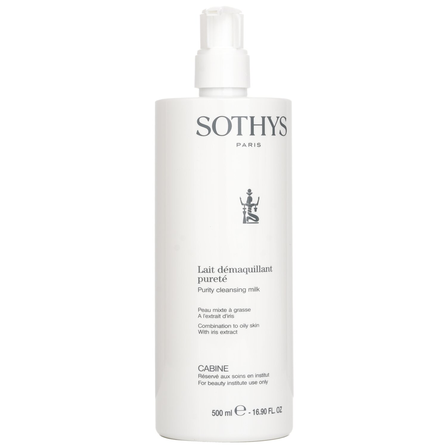 Sothys حليب منظف منقي - للبشرة المختلطة إلى الزيتية بمستخلص السوسن ( حجم صالون ) 500ml/16.9oz