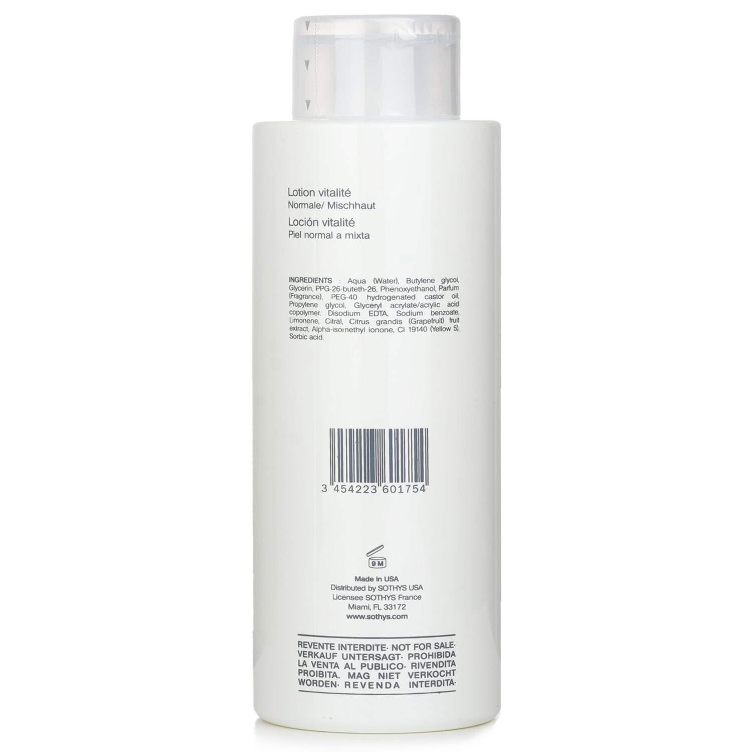Sothys غسول حيوي - للبشرة العادية إلى المختلطة بمستخلص الغريب فروت ( حجم صالون ) 500ml/16.9oz