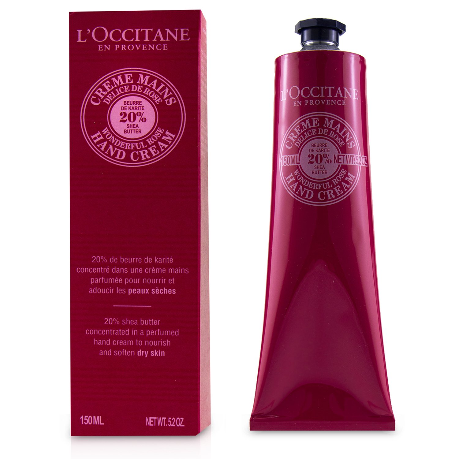 L'Occitane Shea Butter 20% Крем для Рук - Wonderful Rose 150ml/5.2oz