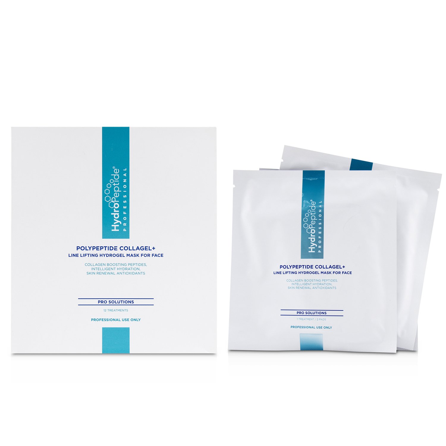 HydroPeptide Polypeptide Collagel+ Line Lifting Hydrogel Mask For Face (Salon Product) 12sheets