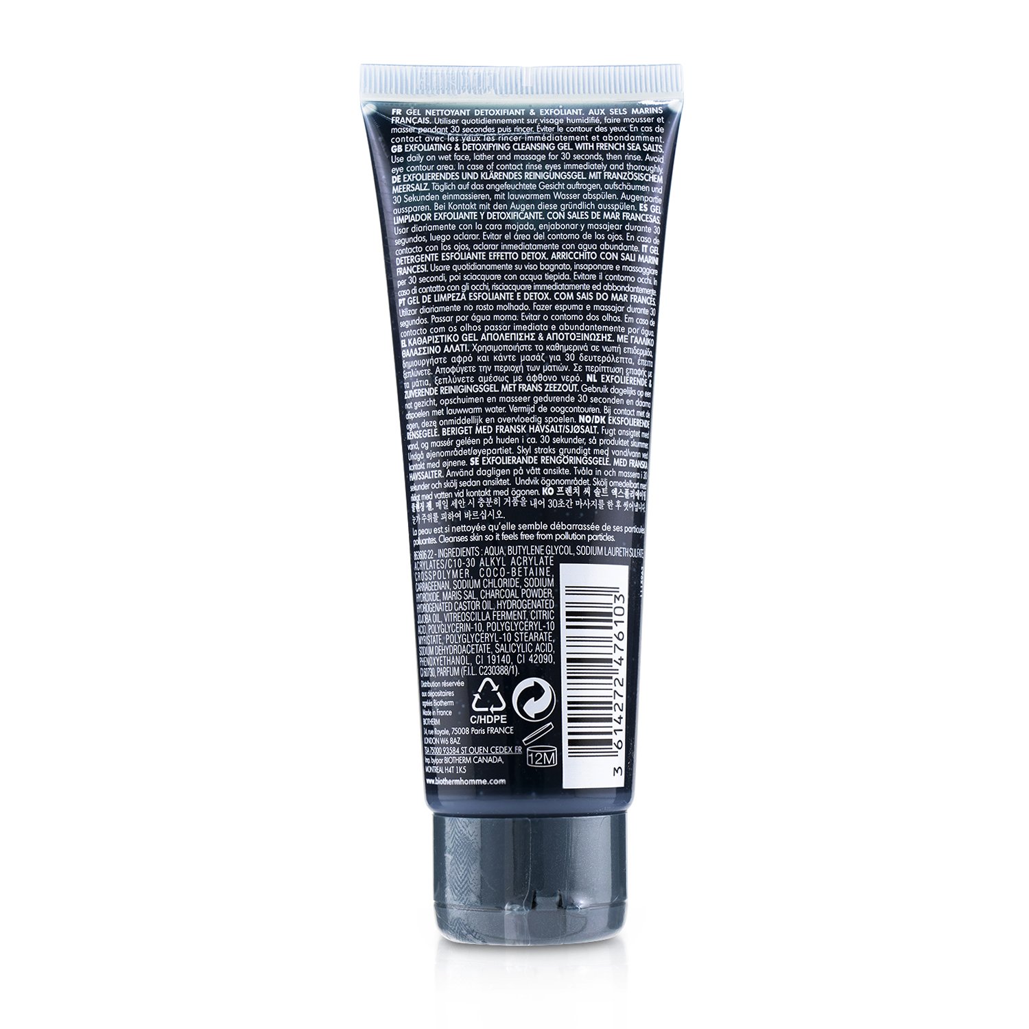 碧欧泉 Biotherm 男士清爽调节水油平衡洁面磨砂啫喱 125ml/4.22oz