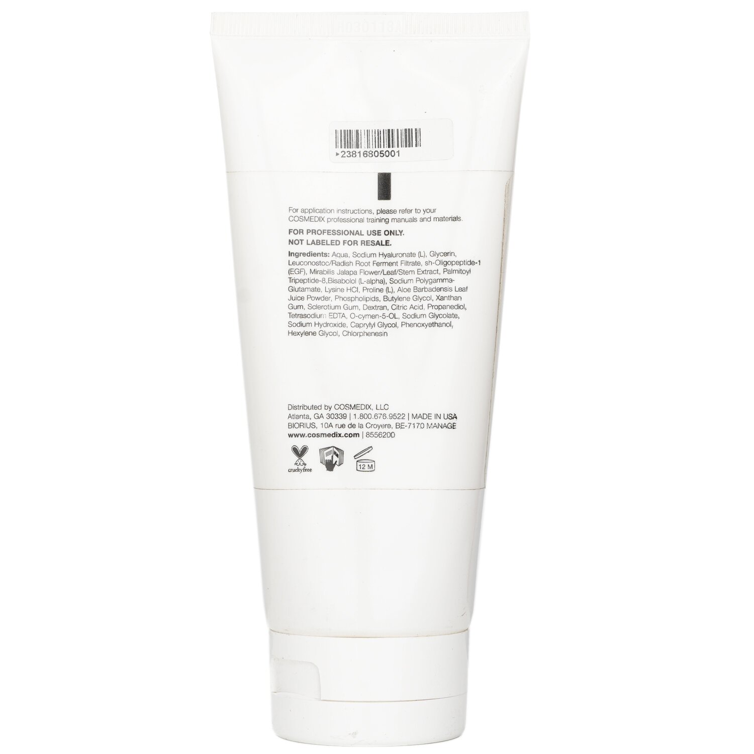 CosMedix Kojący żel peptydowy Elite Relief — rozmiar salonowy 170g/6oz