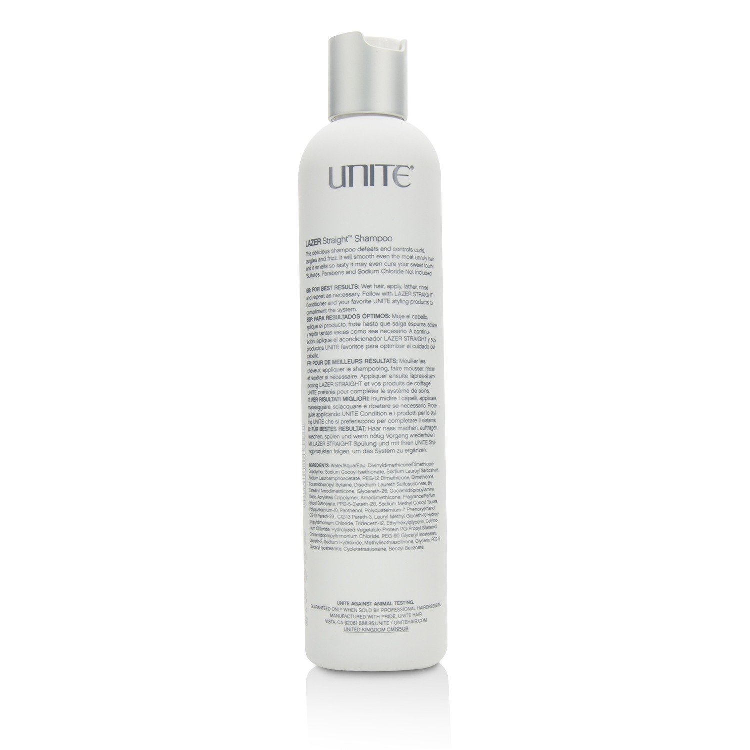 Unite Lazer Straight Шампунь (Разглаживающий) 300ml/10oz