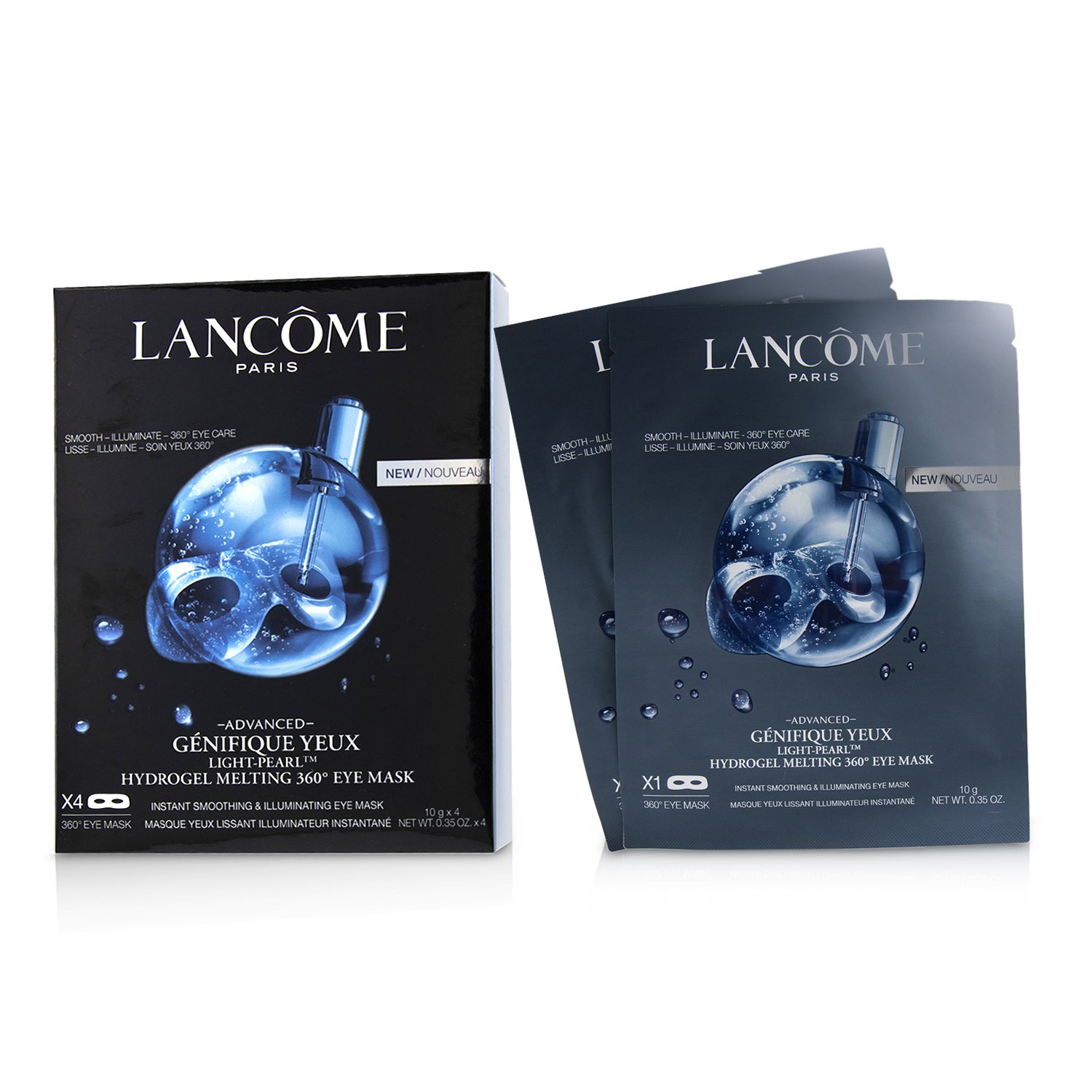 Lancome Genifique Yeux Advanced Light-Pearl Hydrogel Melting 360˚ Eye Mask 4sheets
