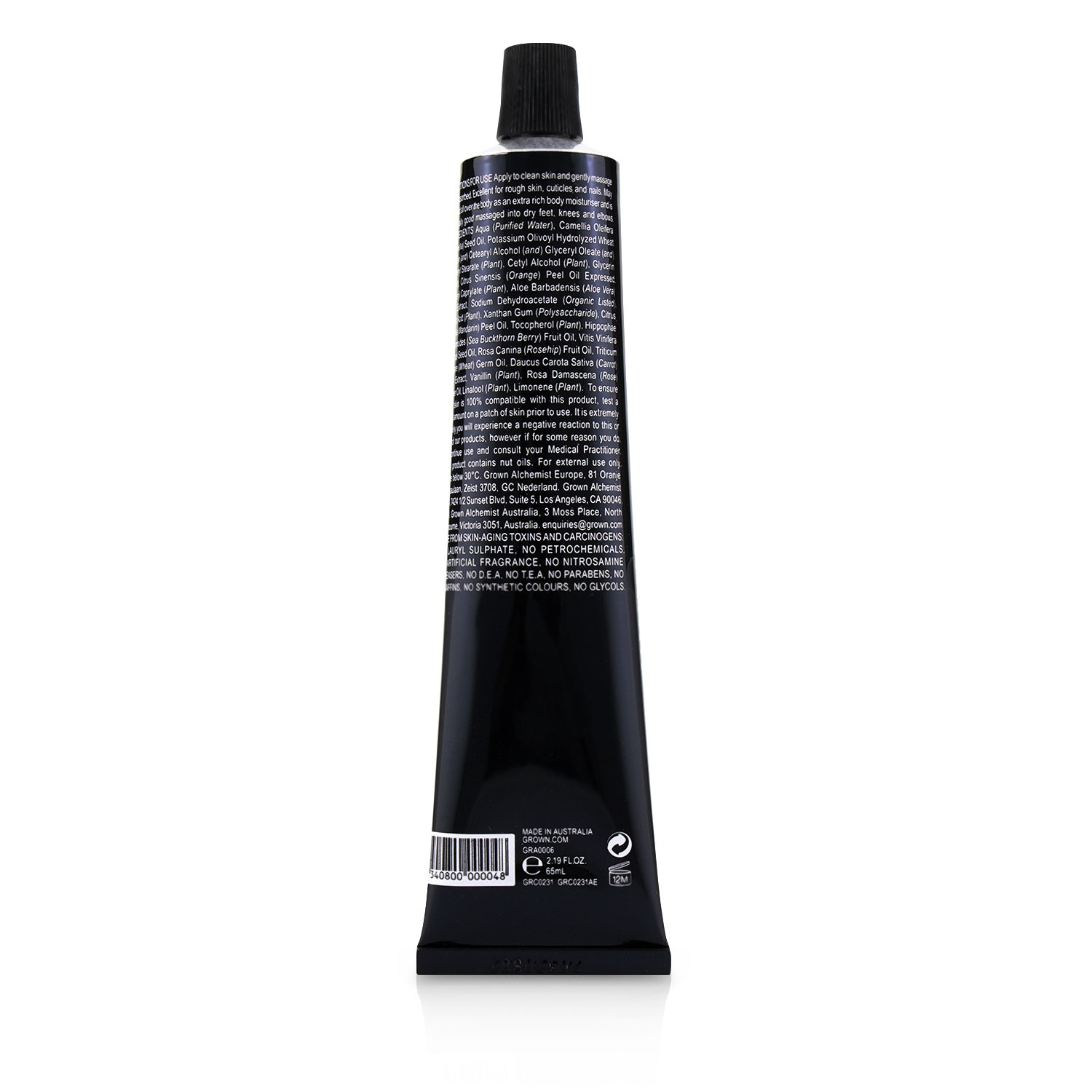Grown Alchemist Крем для Рук - Ваниль и Апельсиновая Цедра 65ml/2.29oz