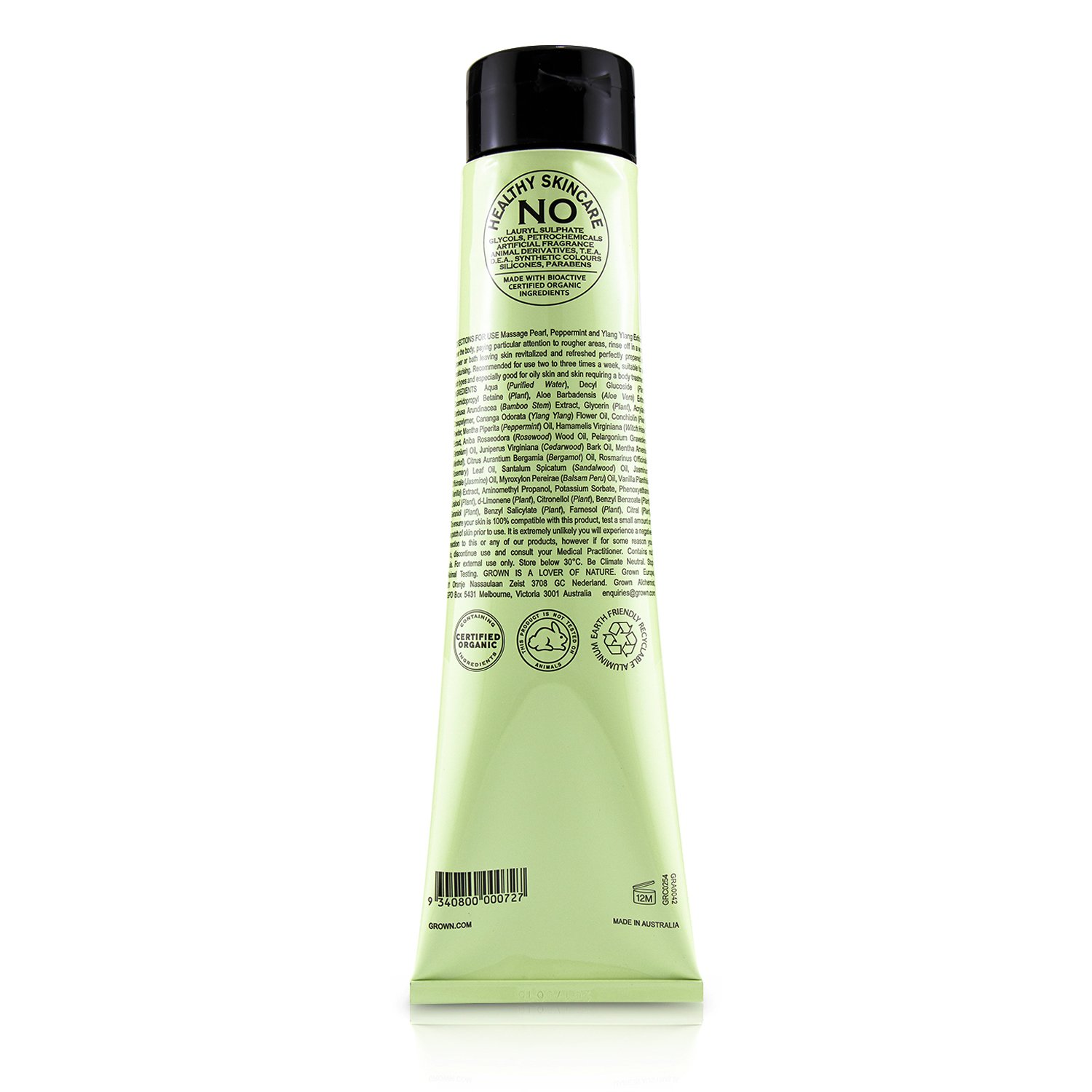 Grown Alchemist Purifying Body Exfoliant - Pearl, Peppermint & Ylang Ylang 170ml/5.7oz