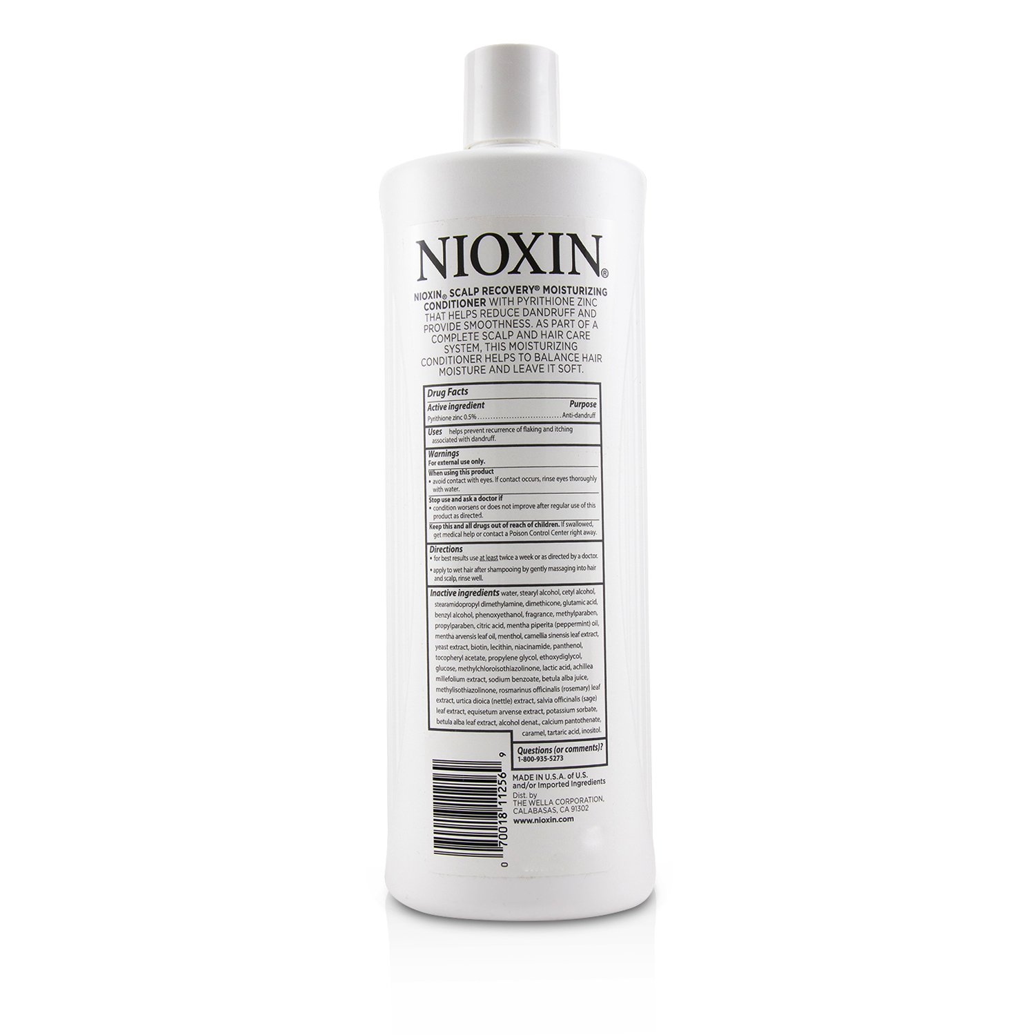Nioxin Scalp Recovery Pyrithione Zinc Moisturizing Conditioner (For Itchy Flaky Scalp) 1000ml/33.8oz