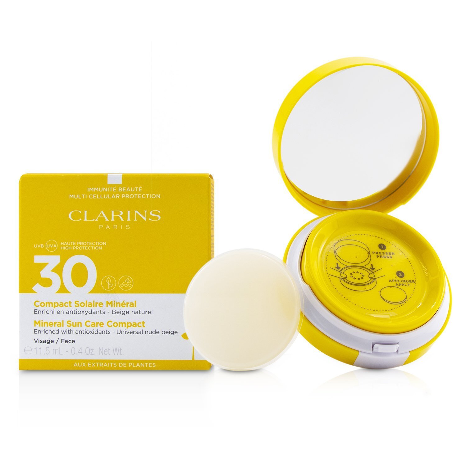 Clarins Mineral Sun Care Compact For Face SPF 30 - Universal Nude Beige 11.5ml/0.4oz