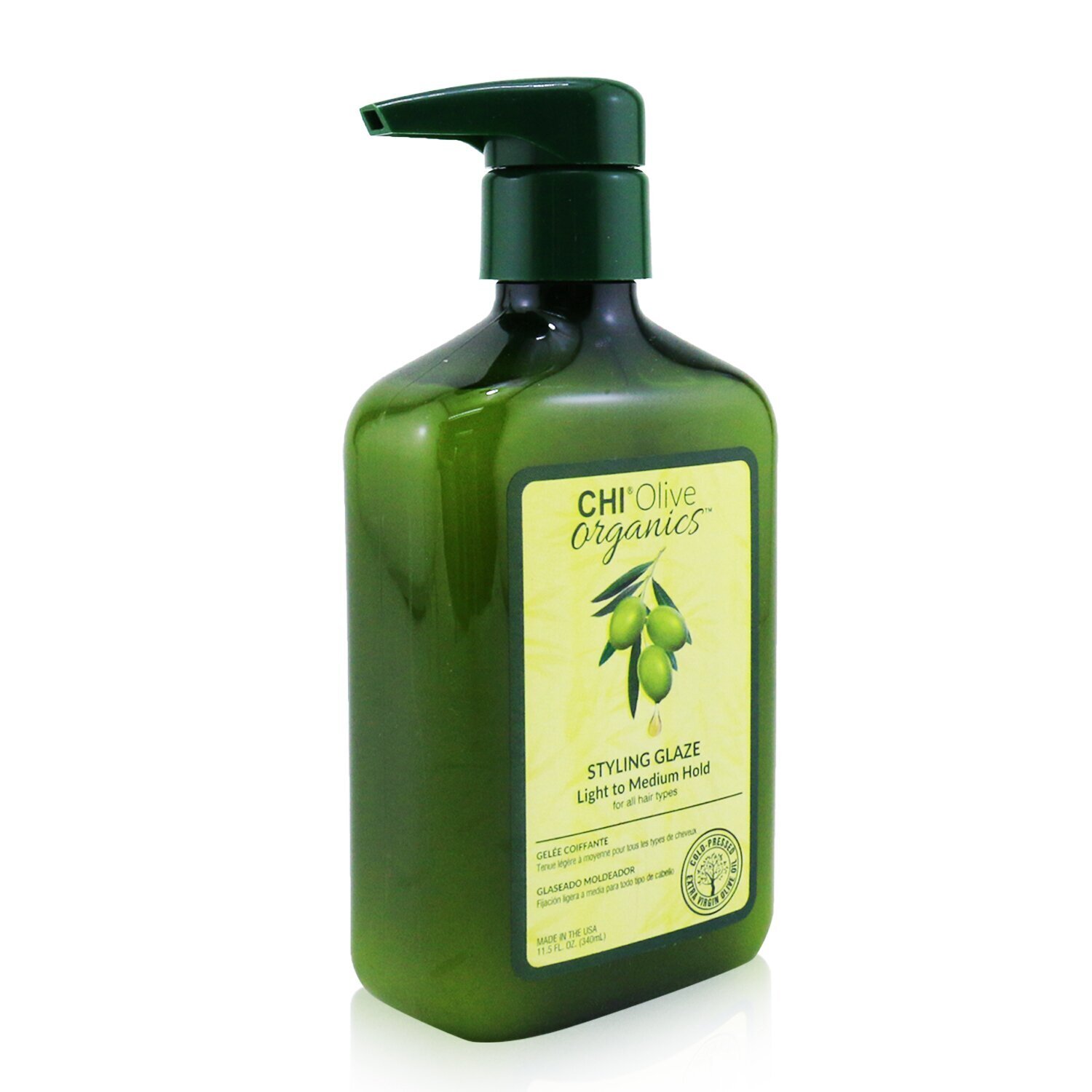 CHI Olive Organics Styling Glaze (Light to Medium Hold - For All Hair Types) 340ml/11.5oz