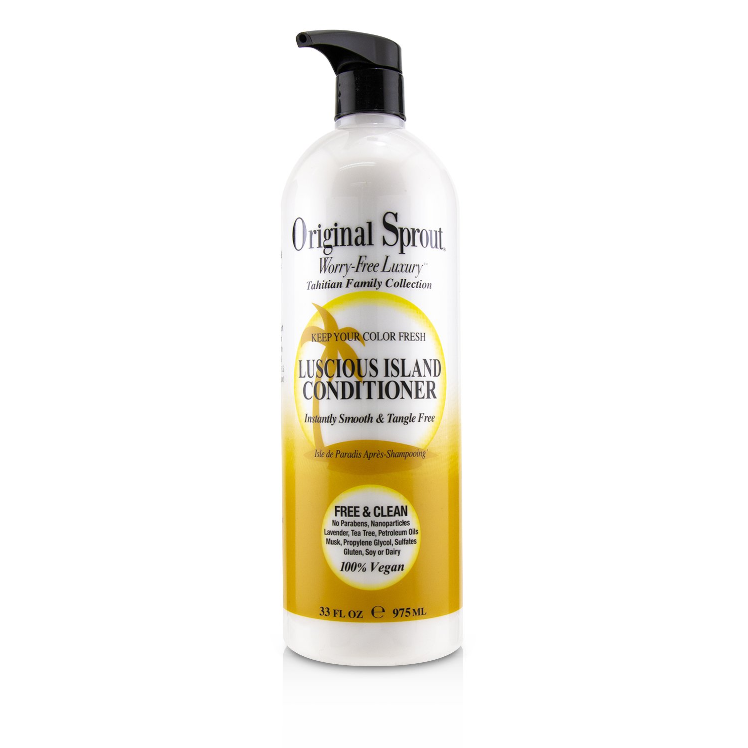 Original Sprout Tahitian Family Collection Luscious Island Conditioner (Instantly Smooth & Tangle Free) 975ml/33oz