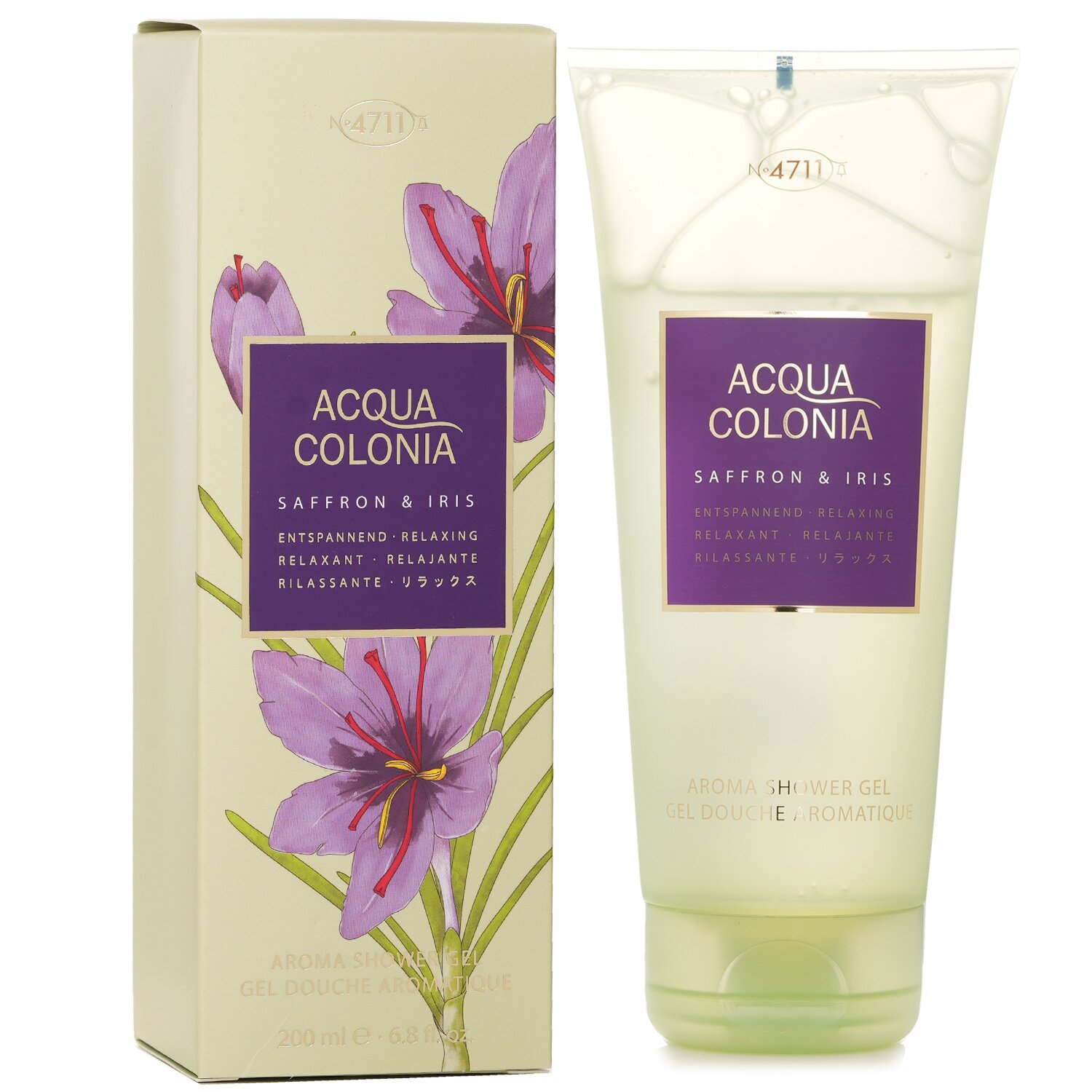 4711 Acqua Colonia Saffron & Iris Aroma Shower Gel 200ml/6.8oz