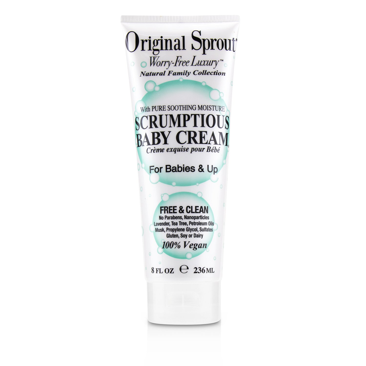 Original Sprout Natural Family Collection Scrumptious Crema de Bebé con Hidratación Calmante Pura (Para Bebés & Niños) 236ml/8oz