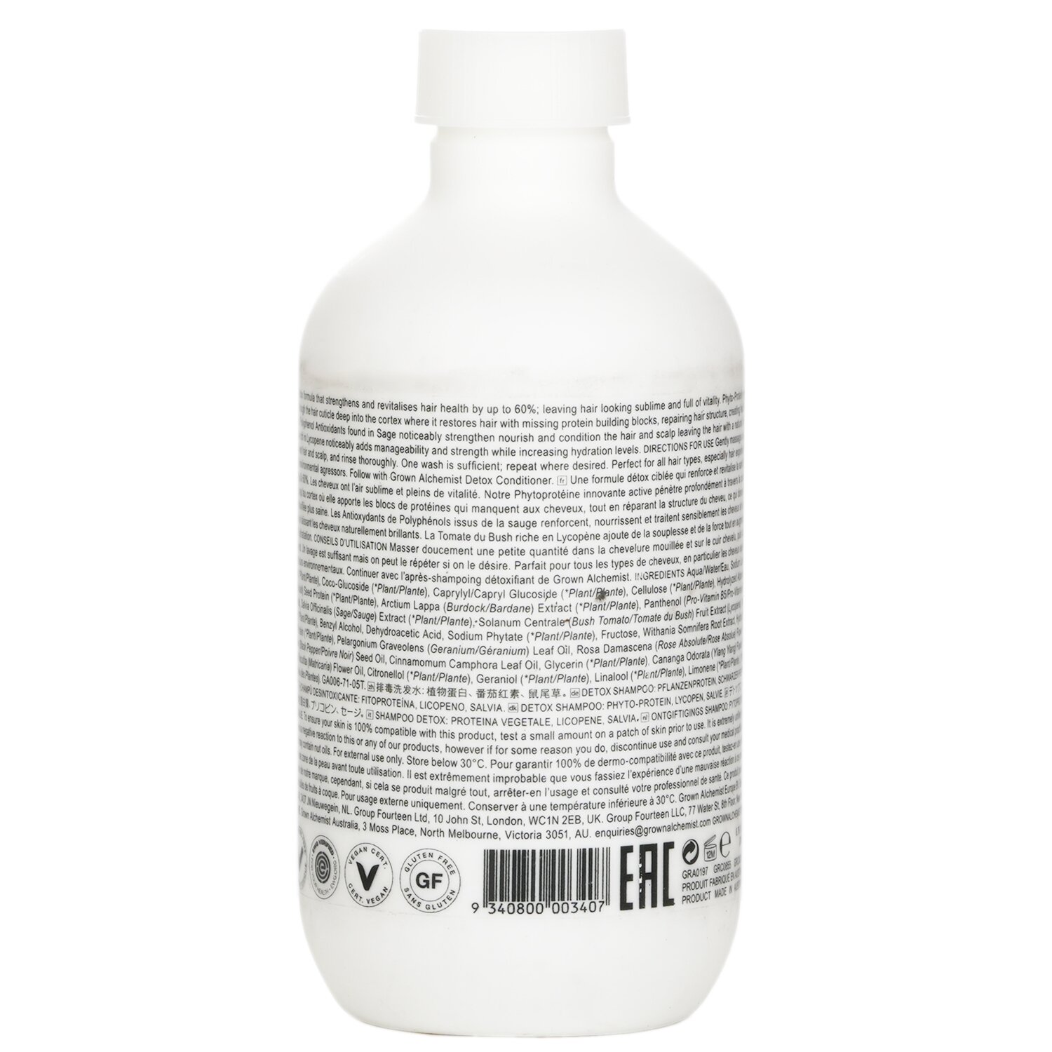 그로운 알케미스트 Grown Alchemist 디톡스 - 샴푸 0.1 200ml/6.76oz