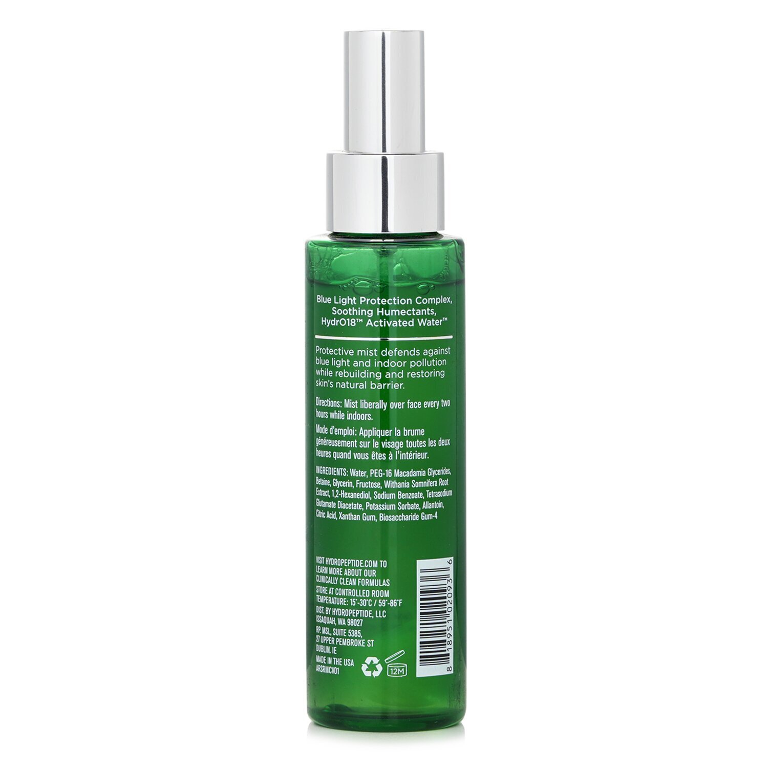 HydroPeptide Somnifera Root Mist - Indoor Light Pollution Shield 100ml/3.4oz