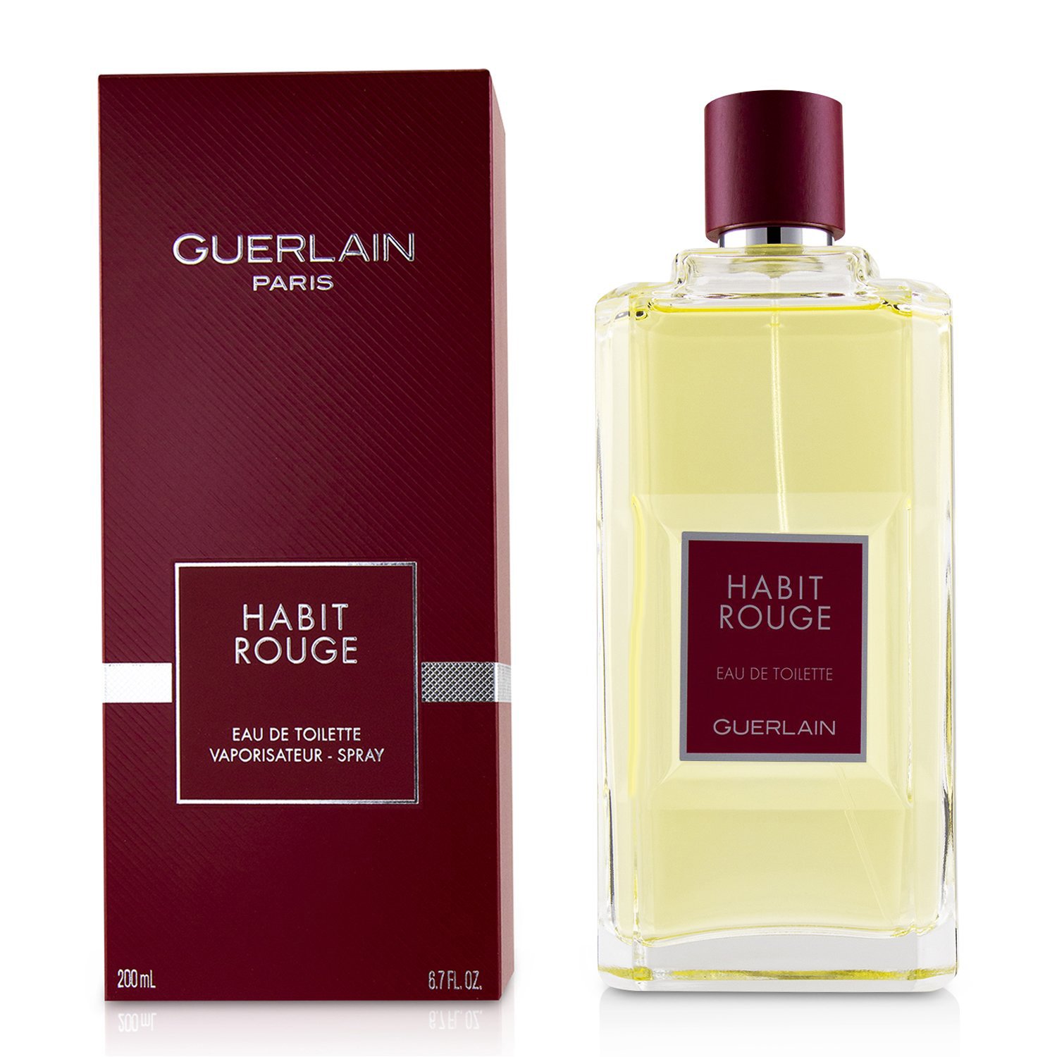 Guerlain Habit Rouge Eau De Toilette Spray 200ml/6.8oz