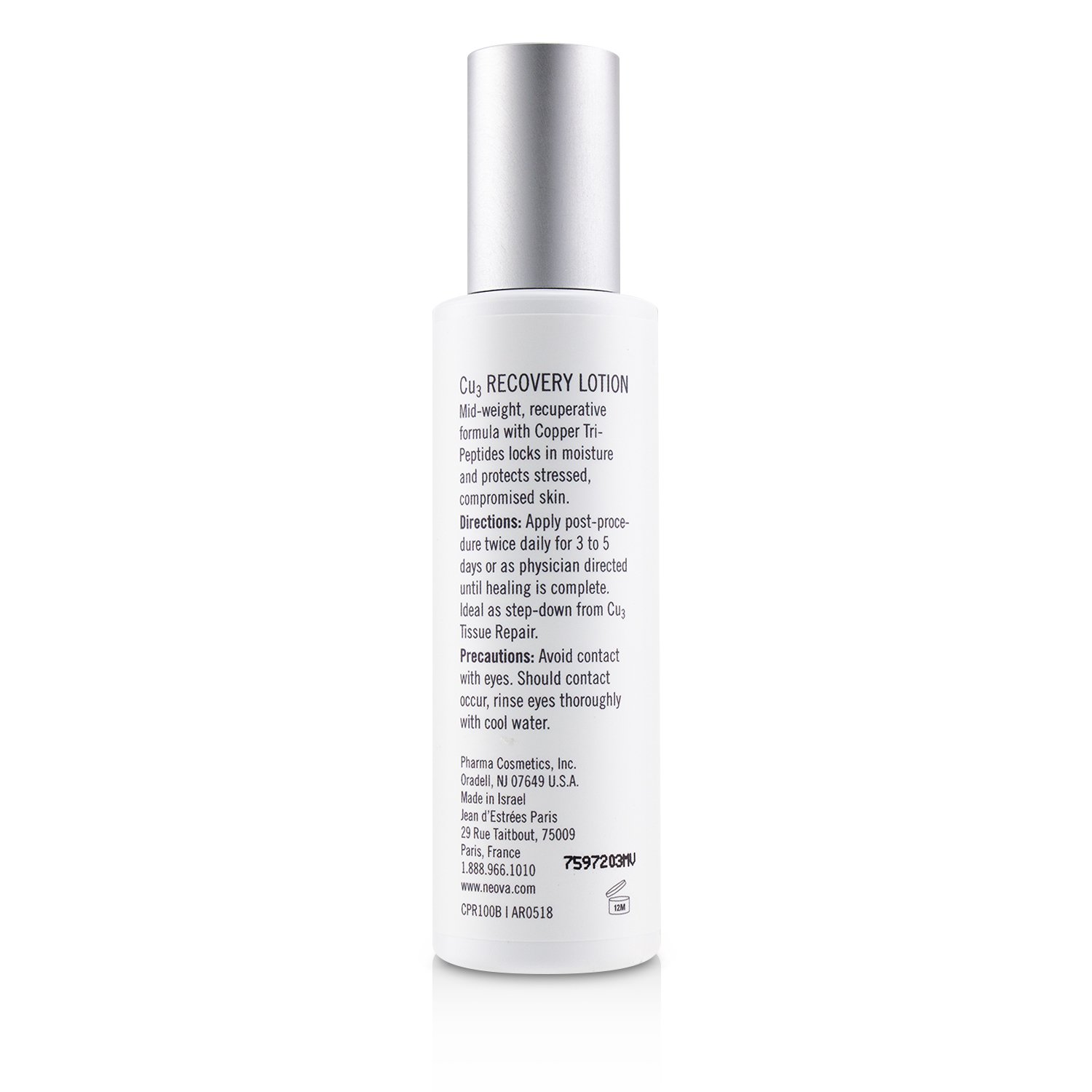 Neova Clinical Recovery - Cu3 Recovery Lotion 100ml/3.4oz