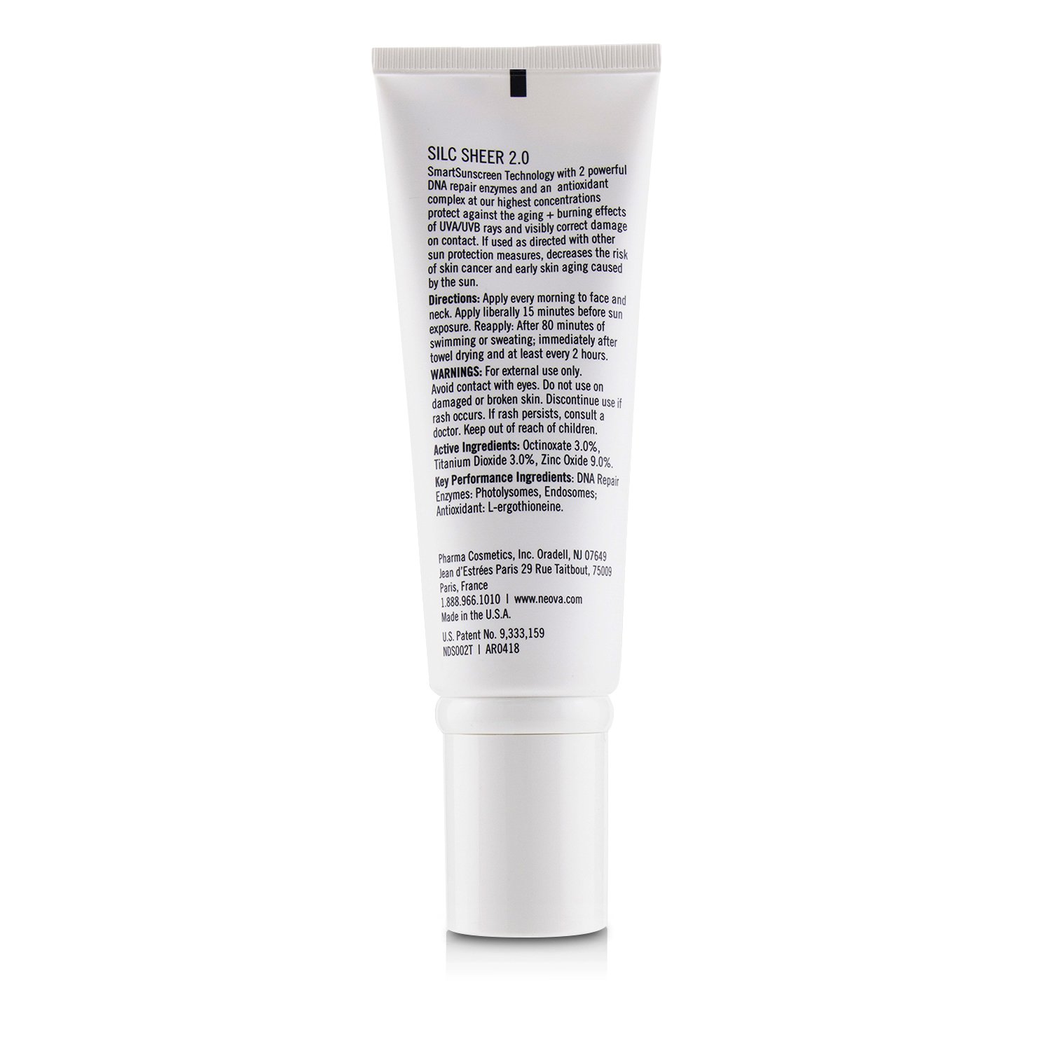 Neova DNA Damage Control - Silc Sheer 2.0 Photo Finish Tint SPF 40 75ml/2.5oz