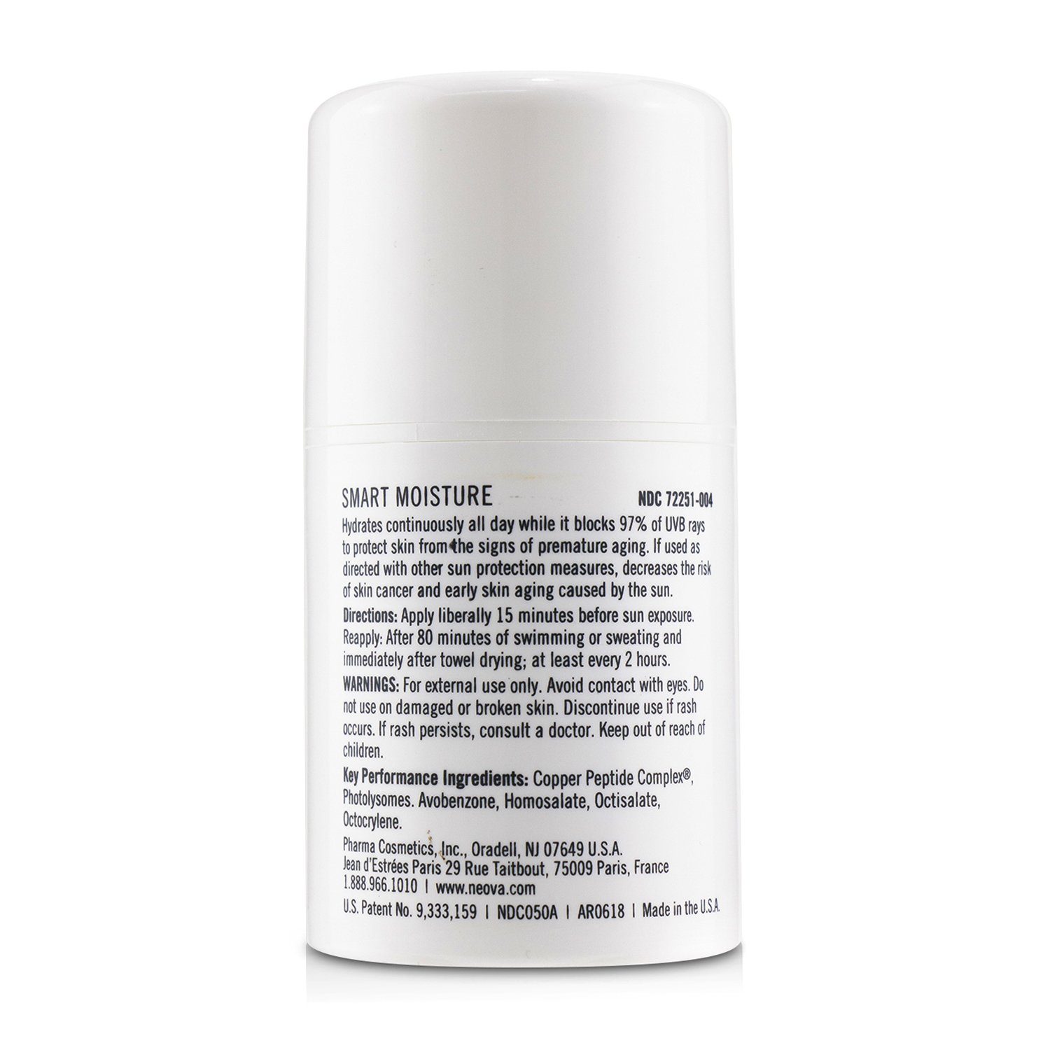 Neova 妮歐瓦  智能保濕防曬霜SPF 30 50ml/1.7oz