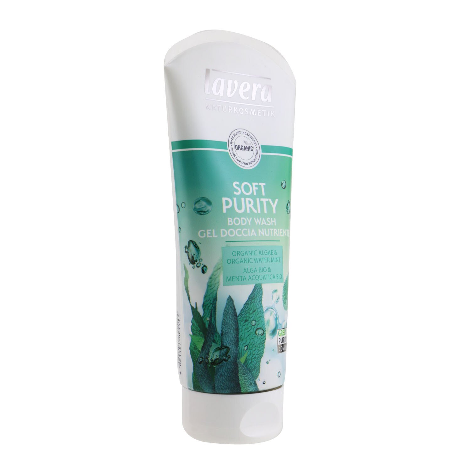 Lavera Body Wash - Soft Purity (Organic Algae & Organic Water Mint) 200ml/6.6oz