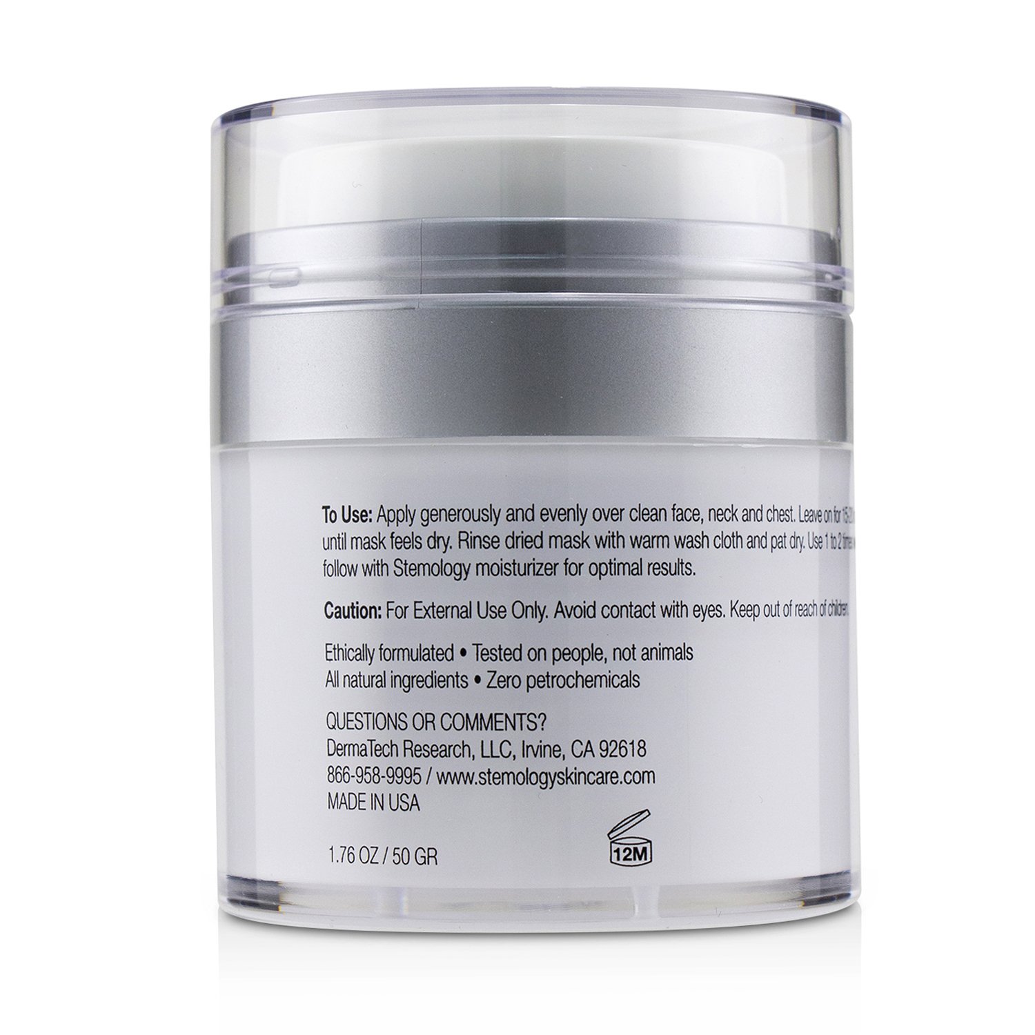 Stemology Cell Reboot Ageless Mask With StemCore-3 50g/1.76oz