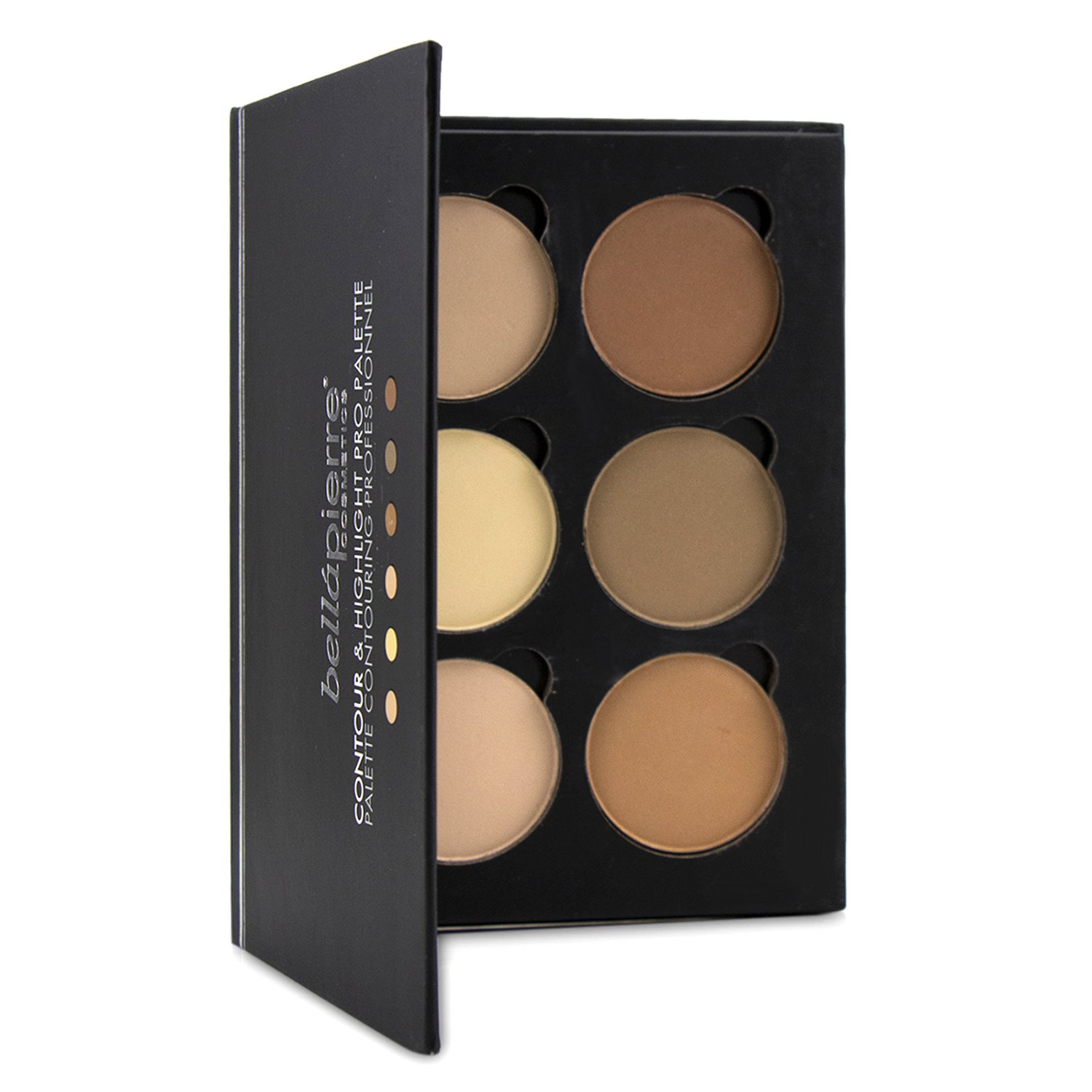 Bellapierre Cosmetics Contour & Highlight Pro Palette (6x Contour & Highlight) 17.28g/0.6oz