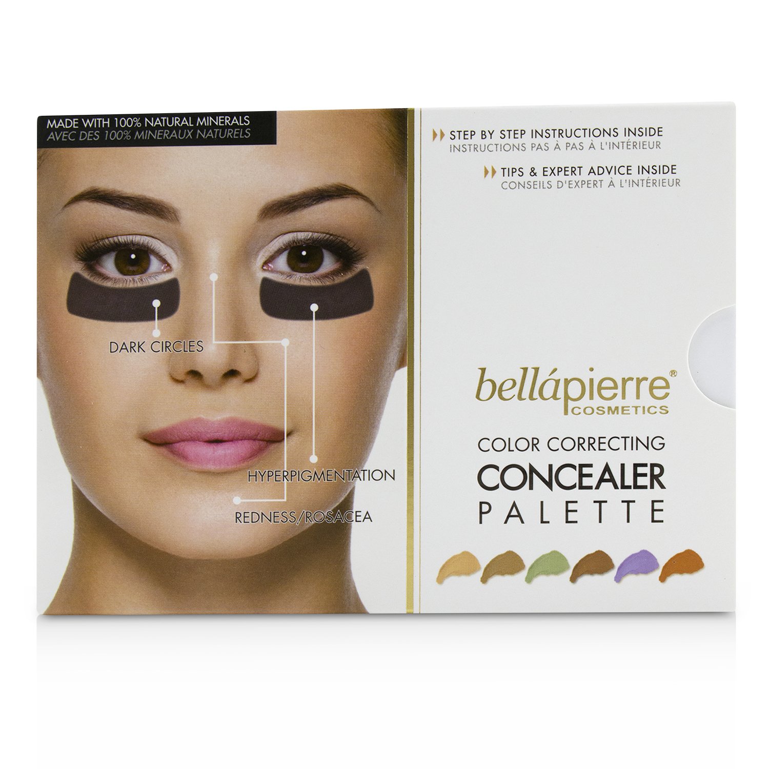 Bellapierre Cosmetics Color Correcting Concealer Palette (6x Concealer) 24g/0.8oz