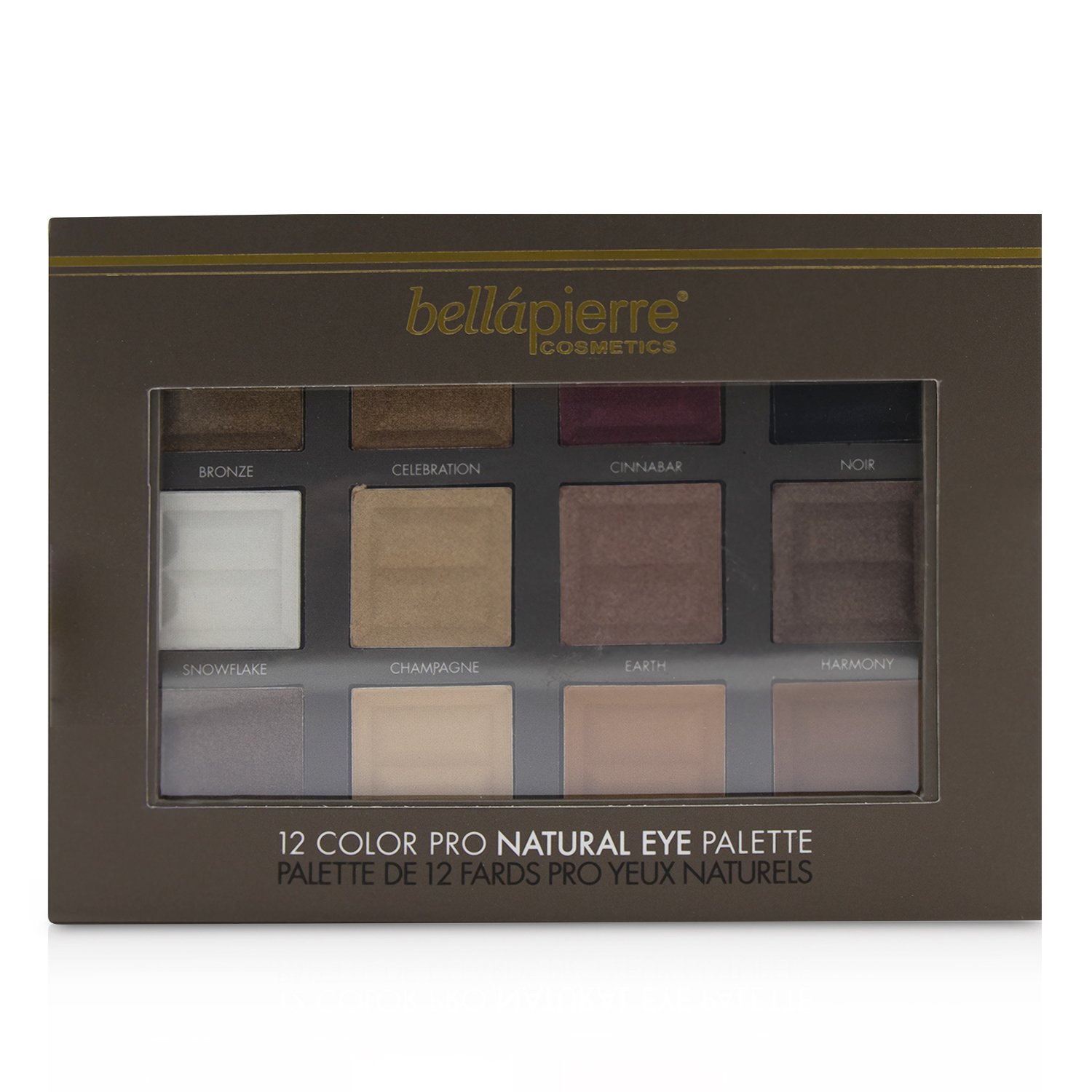 Bellapierre Cosmetics 12 Color Pro Natural Eye Palette (12x Eyeshadow) 21.3g/0.73oz