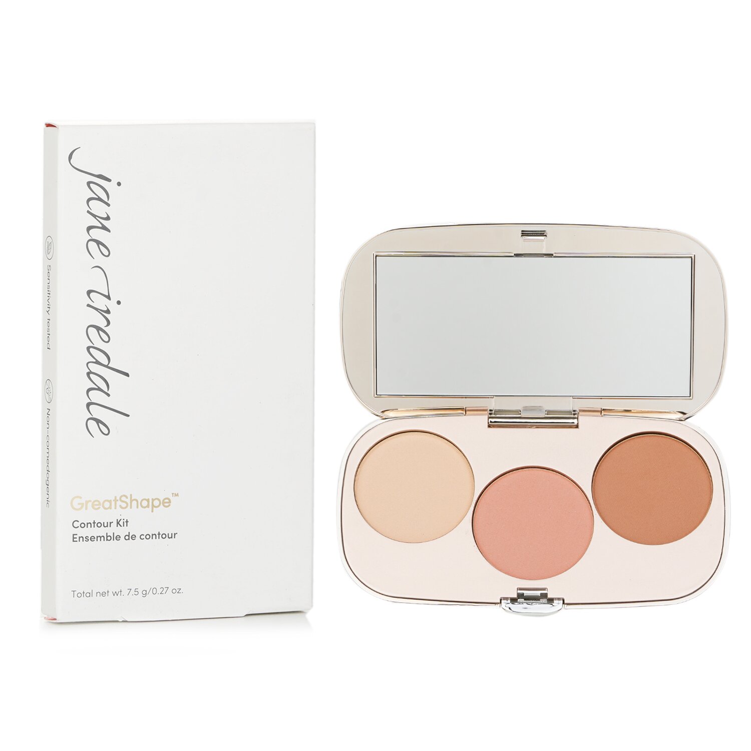 Jane Iredale Kit GreatShape Contour (1x Iluminador, 1x Rubor, 1x Contorno) 7.5g/0.27oz