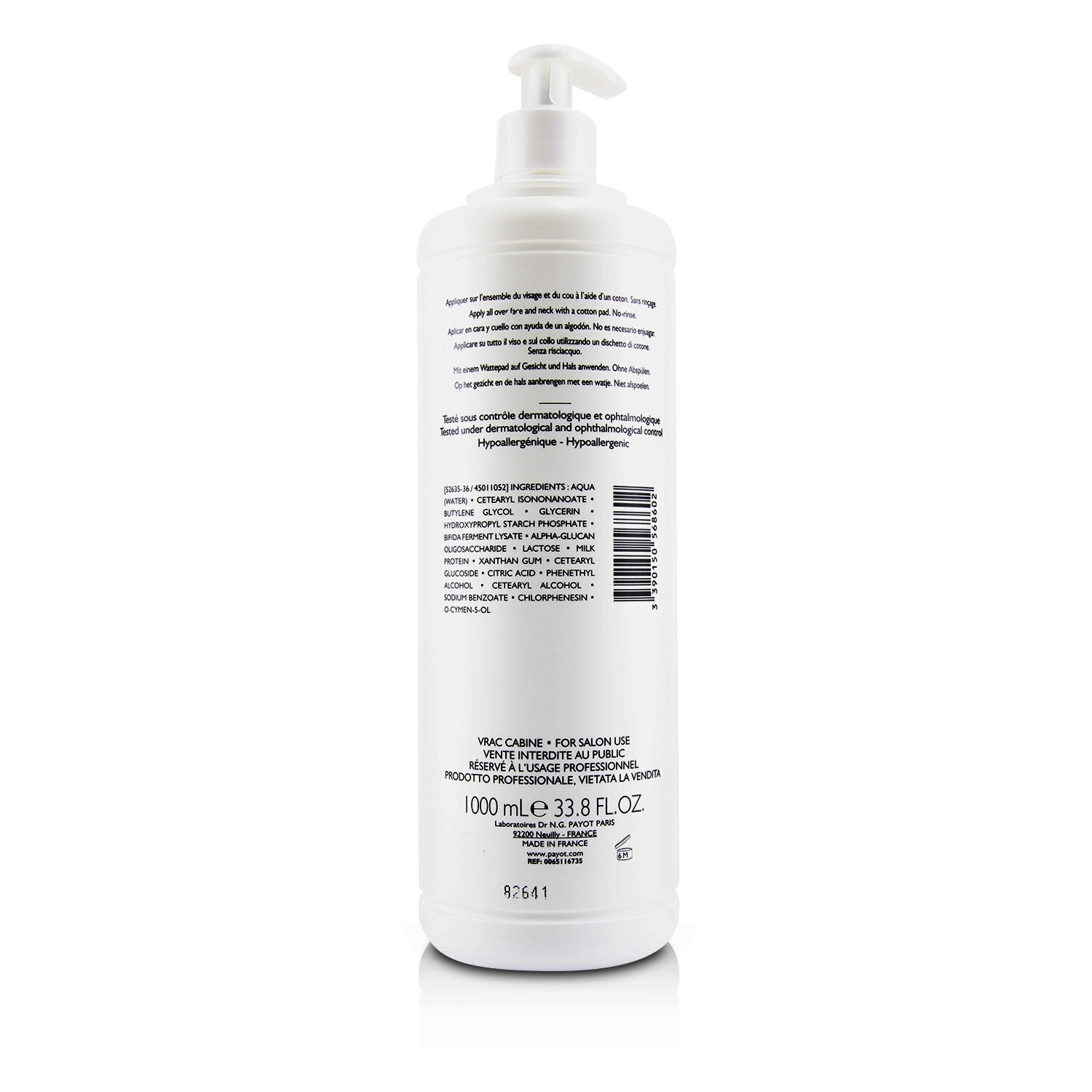 Payot Creme N°2 Eau Lactée Micellaire Harmonising Soothing Cleansing (Salon Size) 1000ml/33.8oz