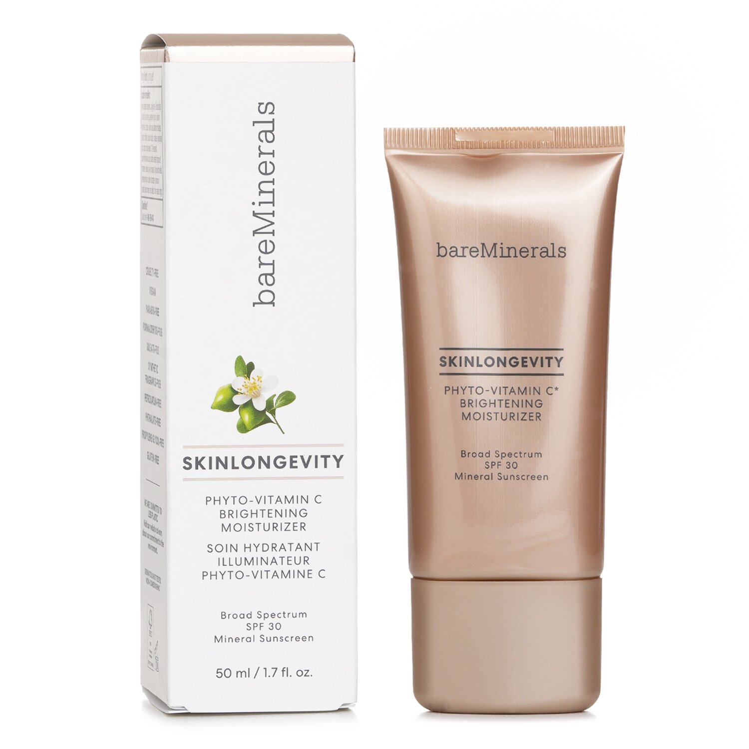 BareMinerals Skinlongevity Phyto-Vitamin C Brightening Moisturizer SPF30 50ml/1.7oz