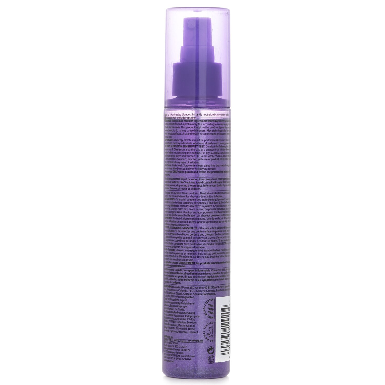 Paul Mitchell Platinum Blonde Toning Spray (Cools Brassiness - Eliminates Warmth) 150ml/5.1oz