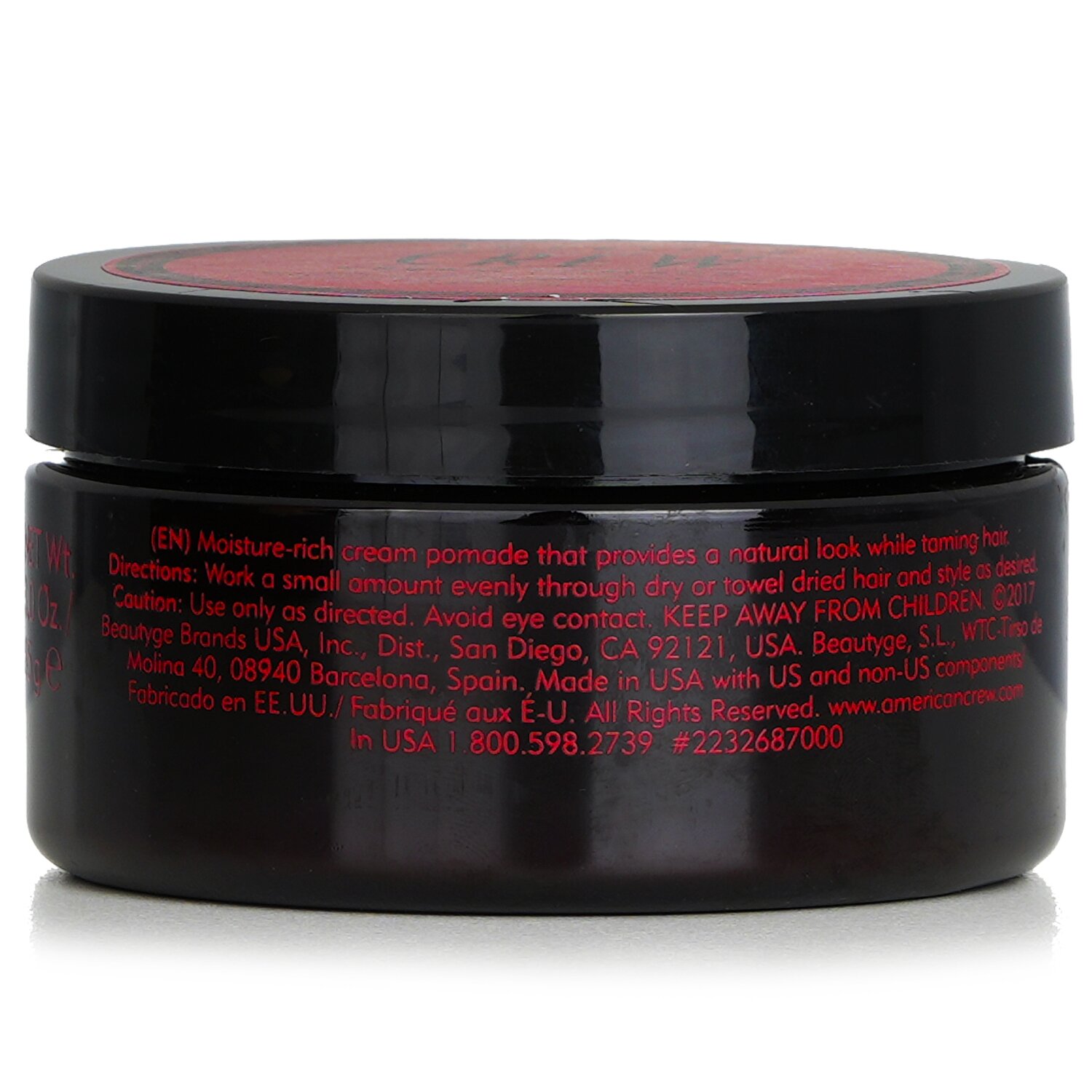 American Crew Men Cream Pomade (Light Hold and Low Shine) 85g/3oz