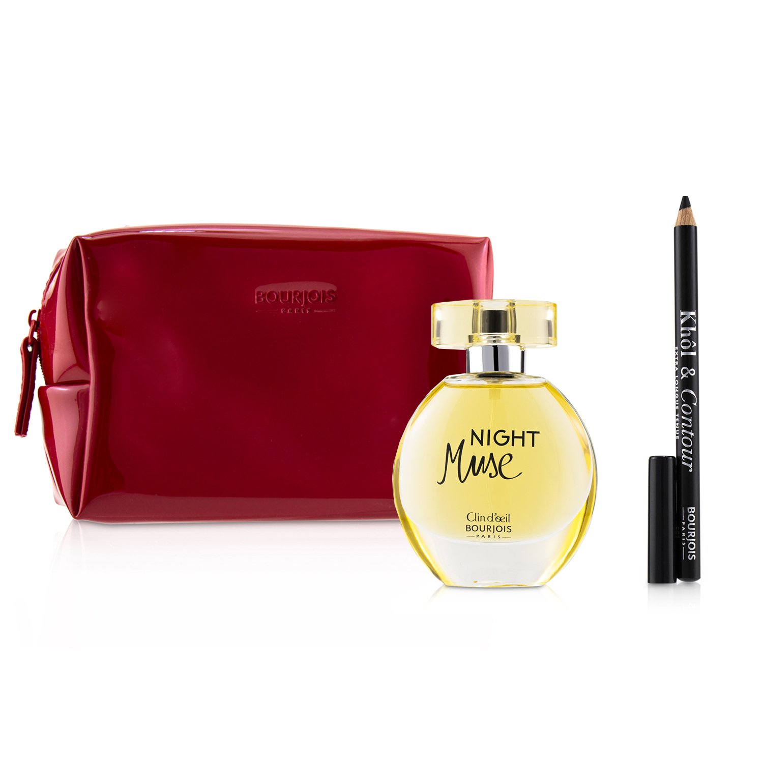 Bourjois Night Muse Coffret: Eau De Parfum Spray 50ml/1.6oz + Khol & Contour Eyeliner Pencil 2pcs+1Bag