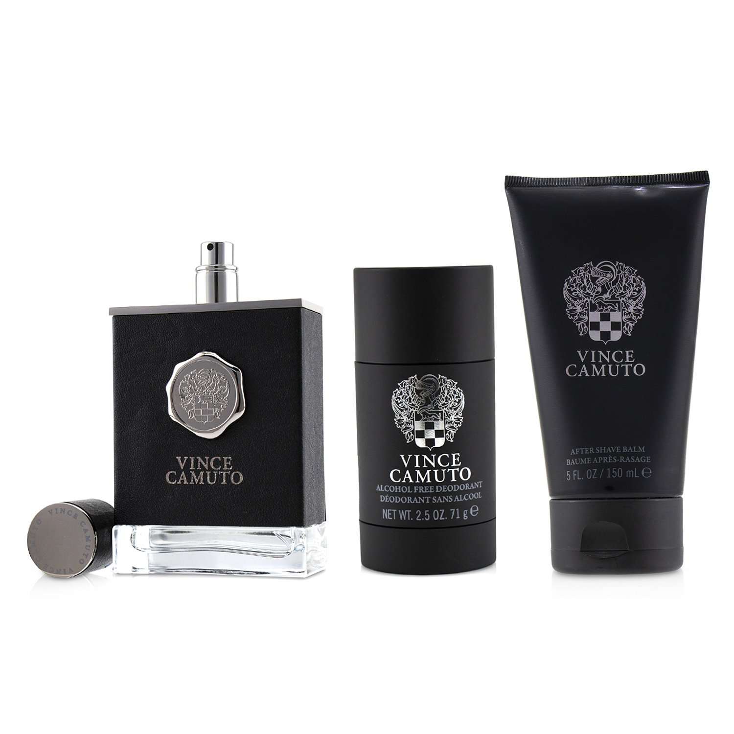 ヴィンスカムート Vince Camuto ヴィンス カムート コフレ: オー ド トワレ スプレー 100ml/3.4oz + アフター シェーブ バーム 150ml/5oz + デオドラント スティック 71g/2.5oz 3pcs