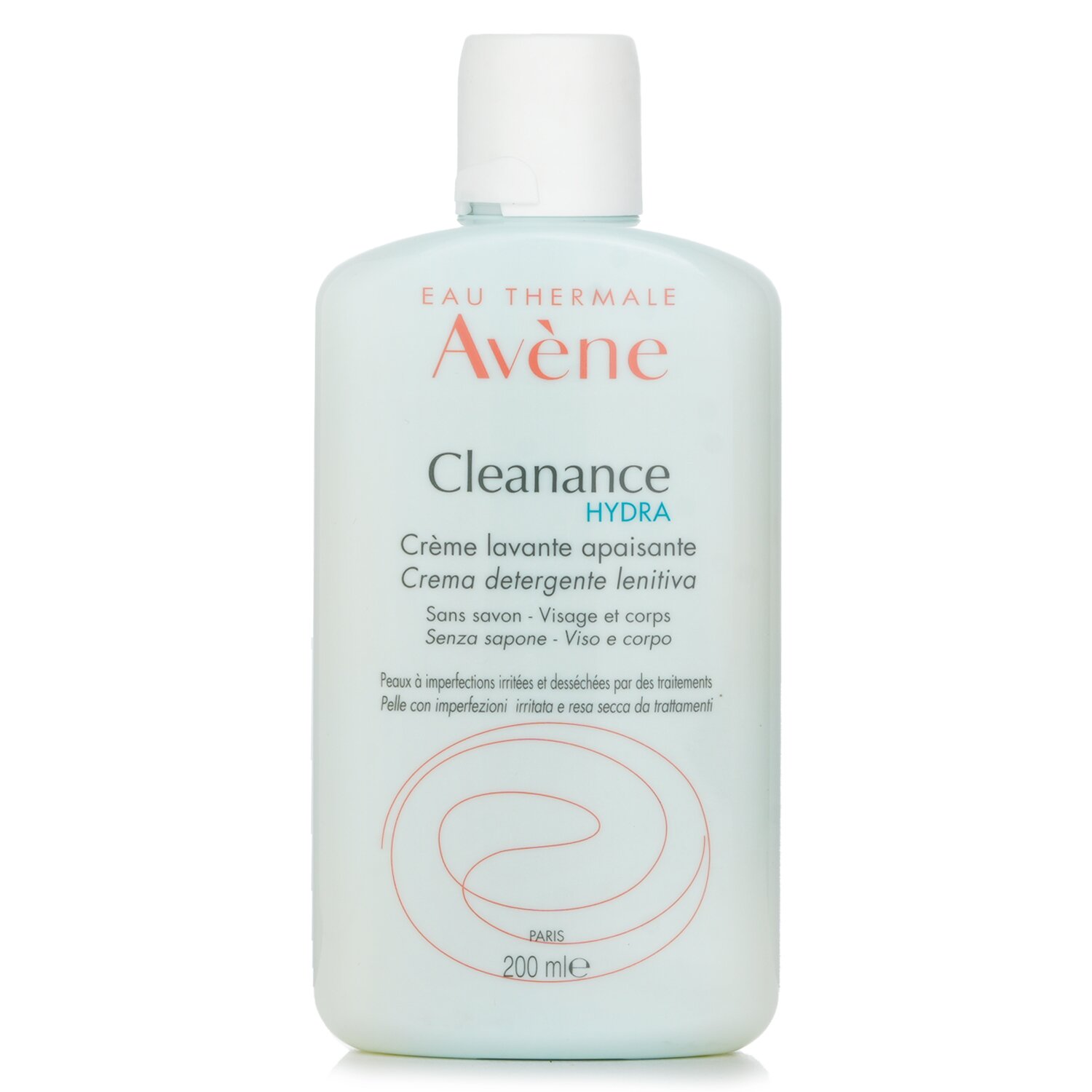 Avene Cleanance HYDRA Łagodzący Krem Oczyszczający - Do Skóry Zanieczyszczonej Pozostawionej Przesuszonej I Podrażnionej Zabiegami 200ml/6.7oz