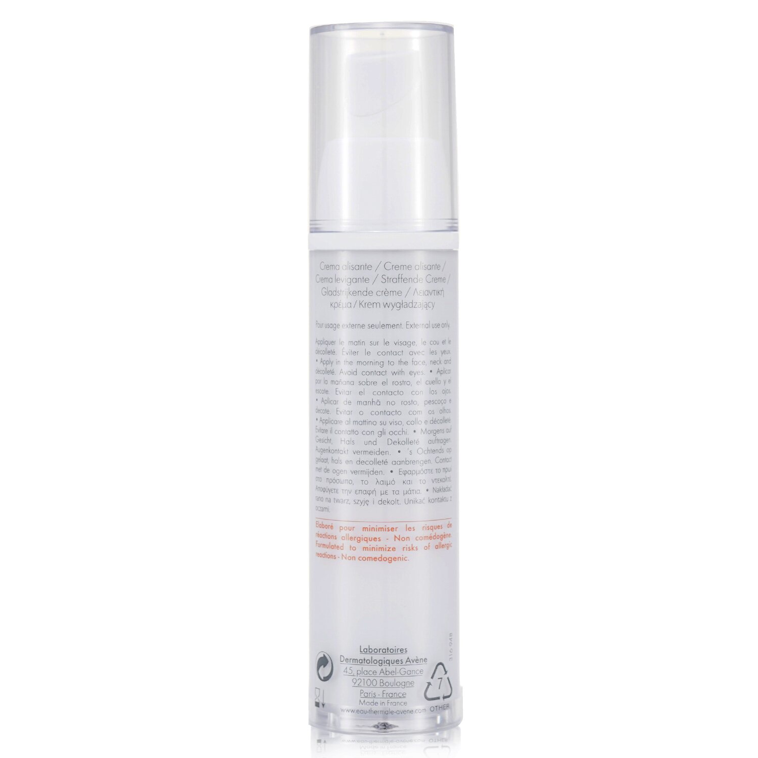 Avene PhysioLift DAY Smoothing Cream - For Sensitive Dry Skin 30ml/1.01oz
