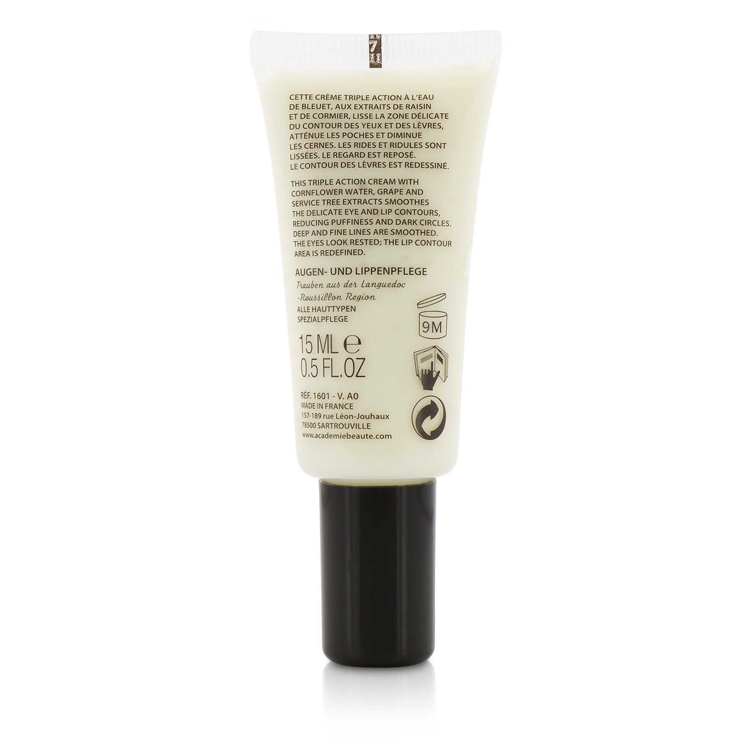 Academie Aromatherapie Eye & Lip Contour Cream - For All Skin Types 15ml/0.5oz