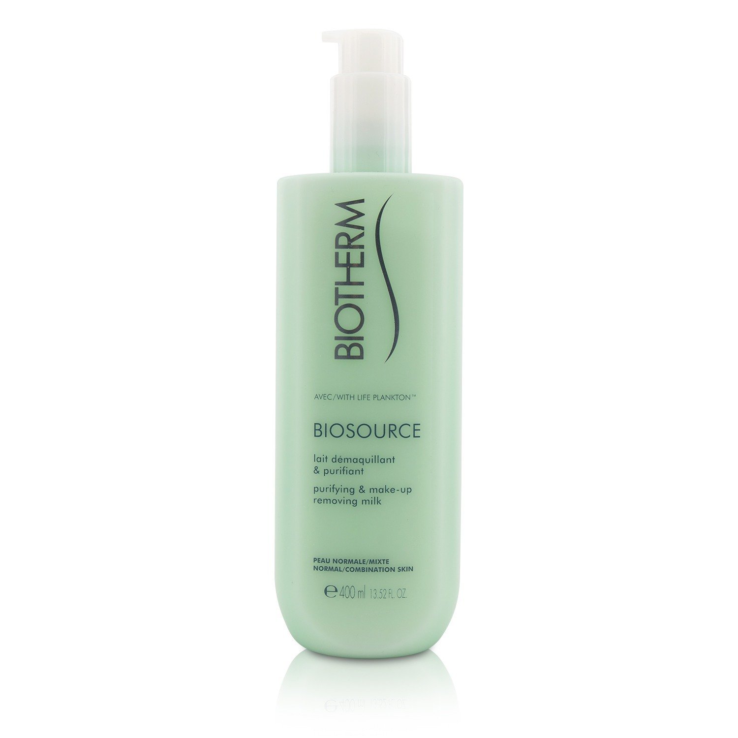 Biotherm Biosource Purifying & Make-Up Removing Milk - For Normal/Combination Skin 400ml/13.52oz