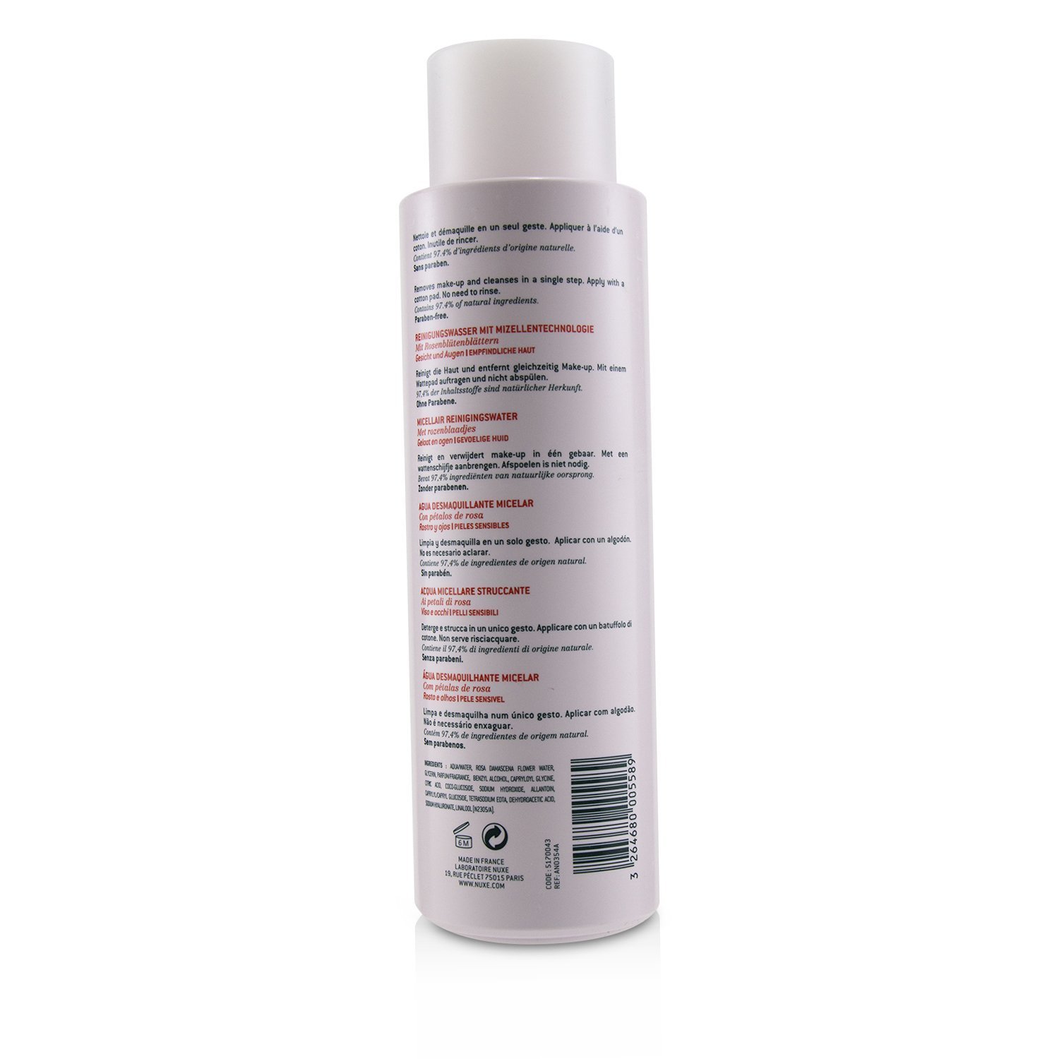 Nuxe Eau Demaquillant Micellaire Micellar Cleansing Water (For Sensitive Skin) (Exp. Date 05/2020) 400ml/13.5oz