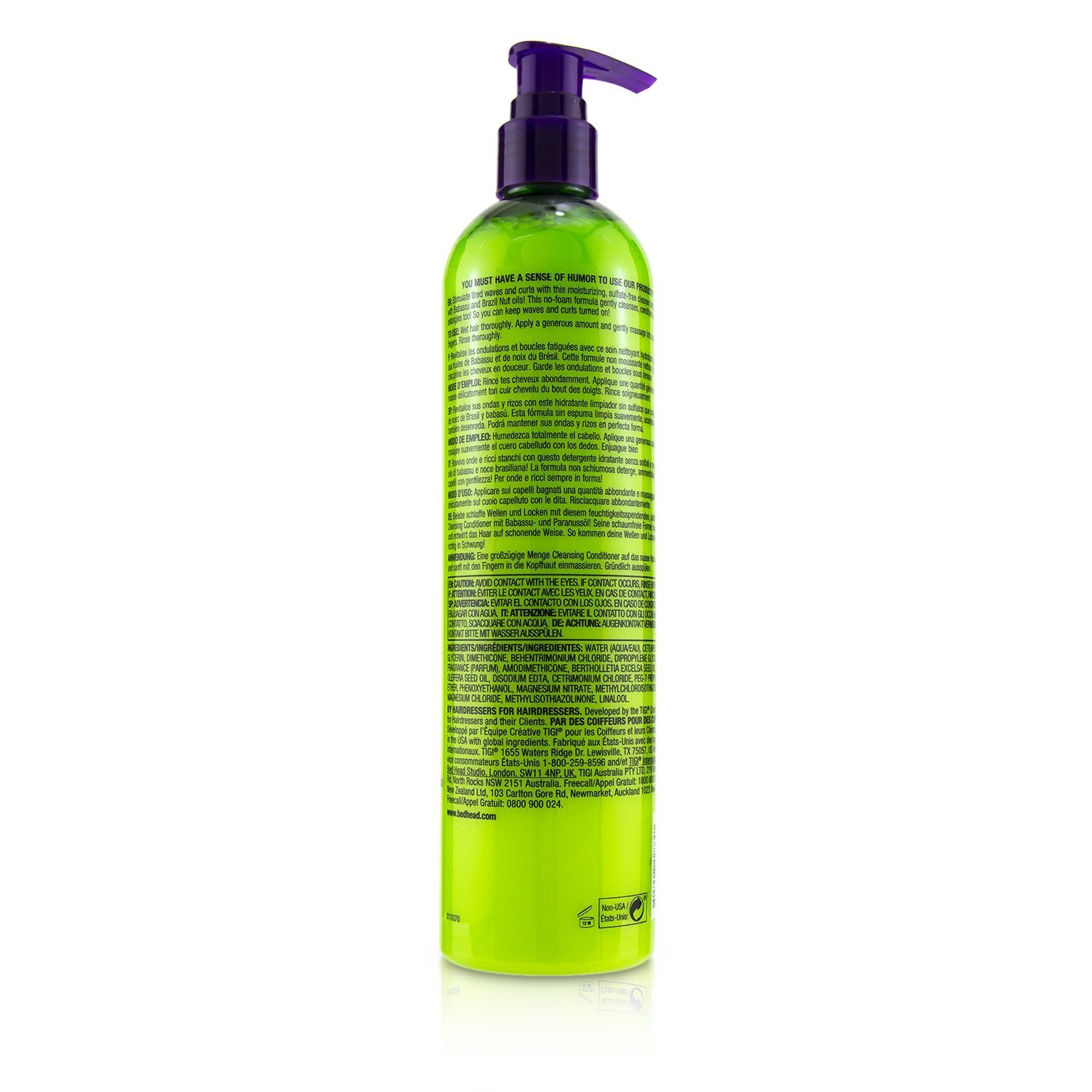 Tigi Bed Head Calma Sutra Cleansing Conditioner (For Waves and Curls) 375ml/12.6oz