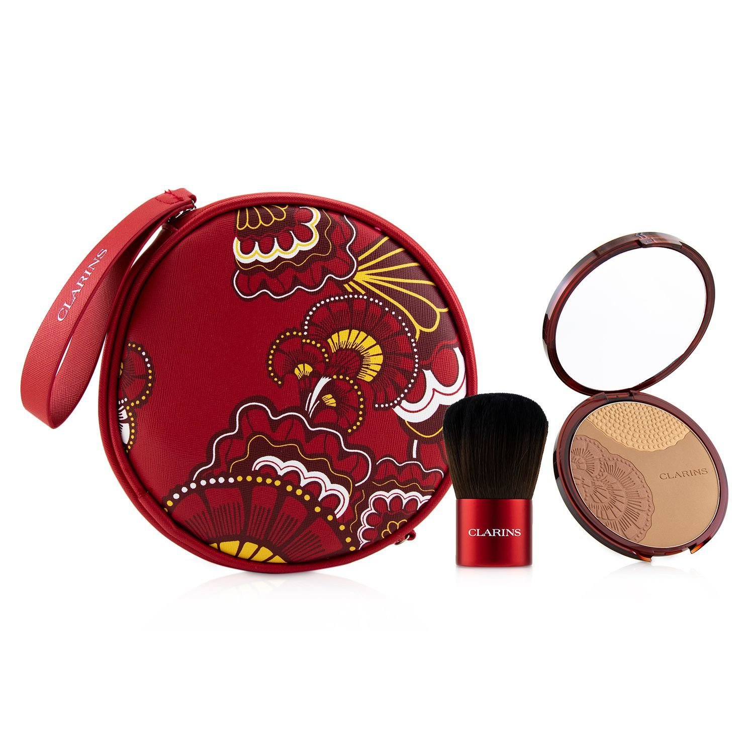 Clarins 克蘭詩 (嬌韻詩) Sunkissed 陽光之吻禮盒（古銅粉+碎粉掃+袋） 3pcs