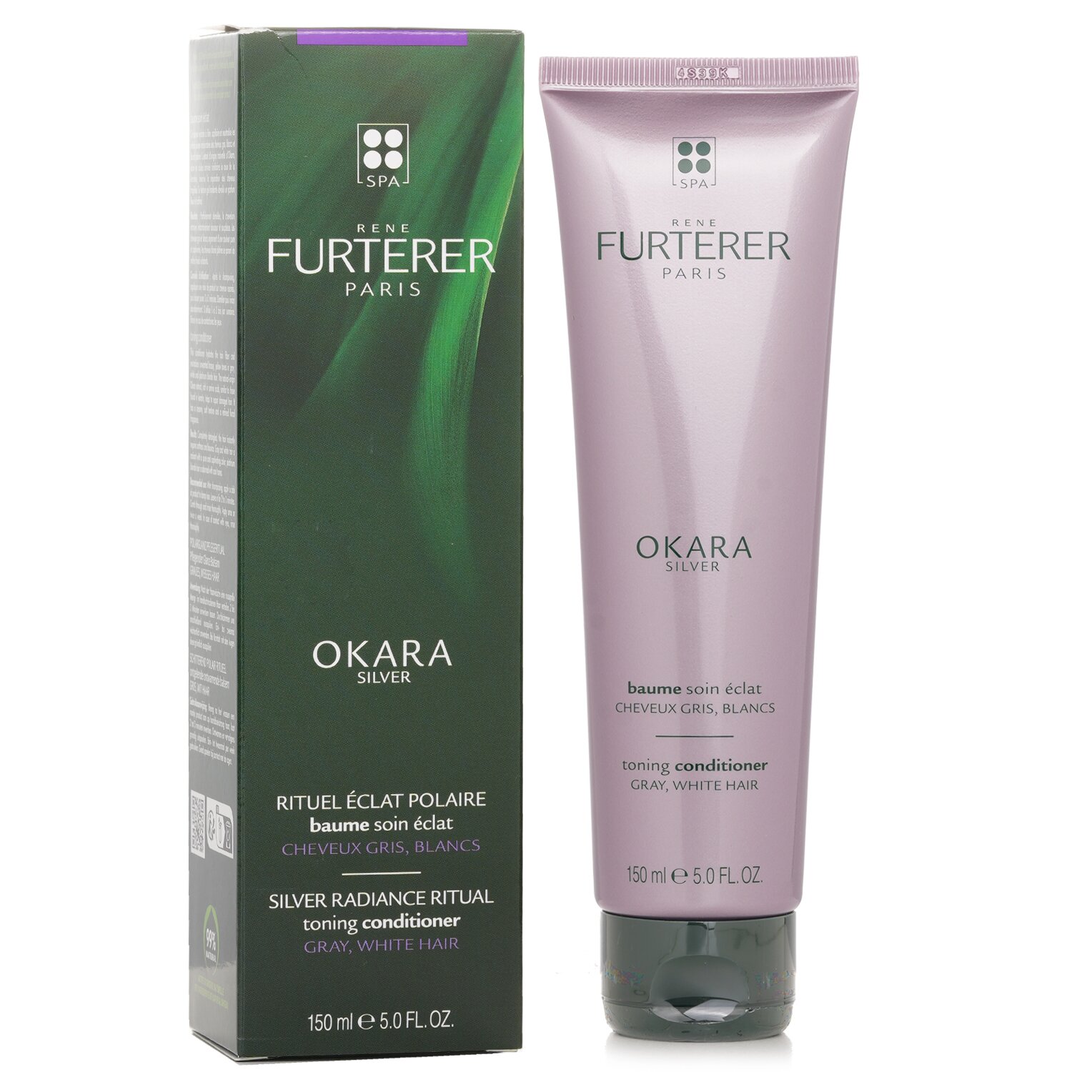 Rene Furterer Okara Silver Silver Radiance Ritual Toning Conditioner (Gray, White Hair) 150ml/5oz