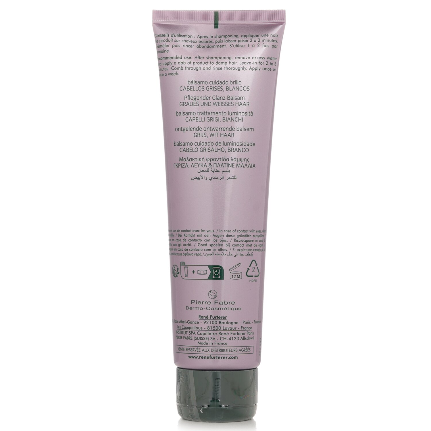 Rene Furterer Okara Silver Silver Radiance Ritual Toning Conditioner (Gray, White Hair) 150ml/5oz