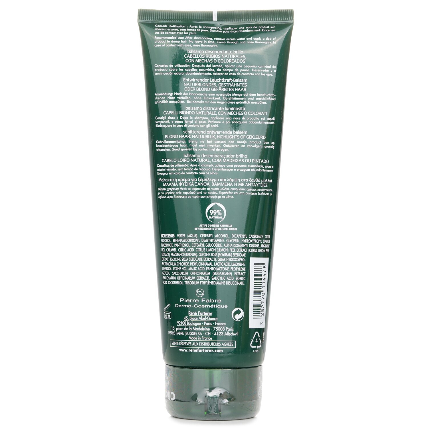 馥绿德雅 Rene Furterer 锁色炫亮金发养发素 (发廊装) 250ml/8.4oz