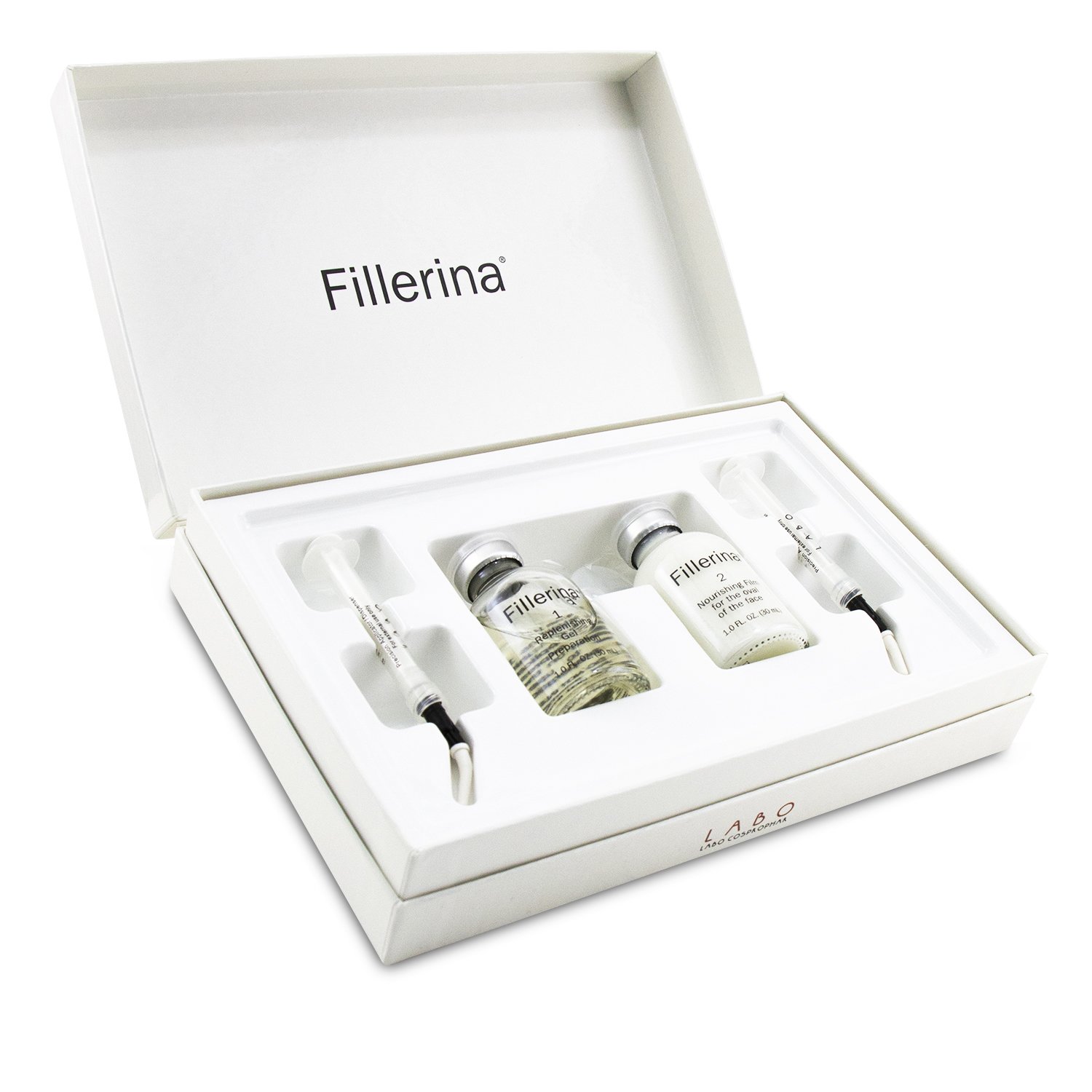 Fillerina Dermo-Cosmetic Replenishing Gel For At-Home Use - Grade 2 2x30ml+2pcs