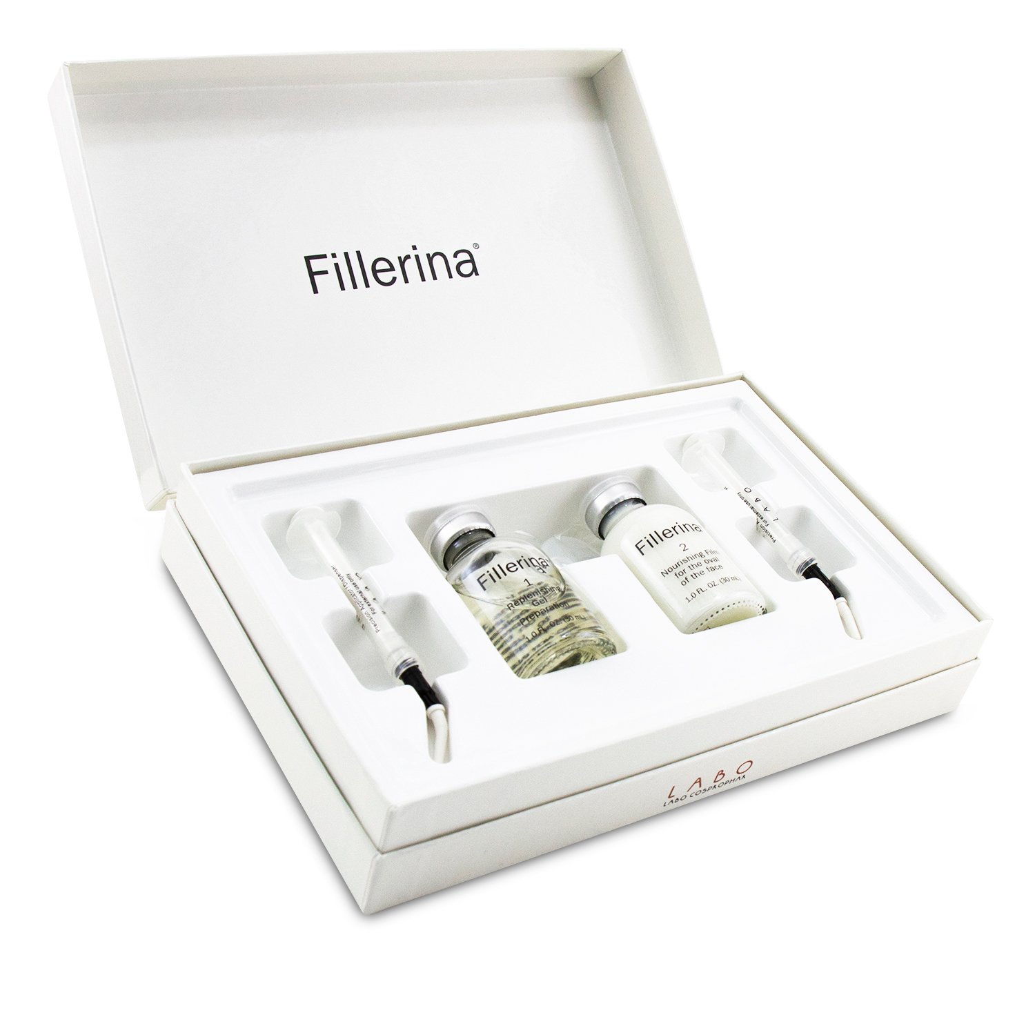 Fillerina Dermo-Cosmetic Replenishing Gel For At-Home Use - Grade 4 Plus 2x30ml+2pcs