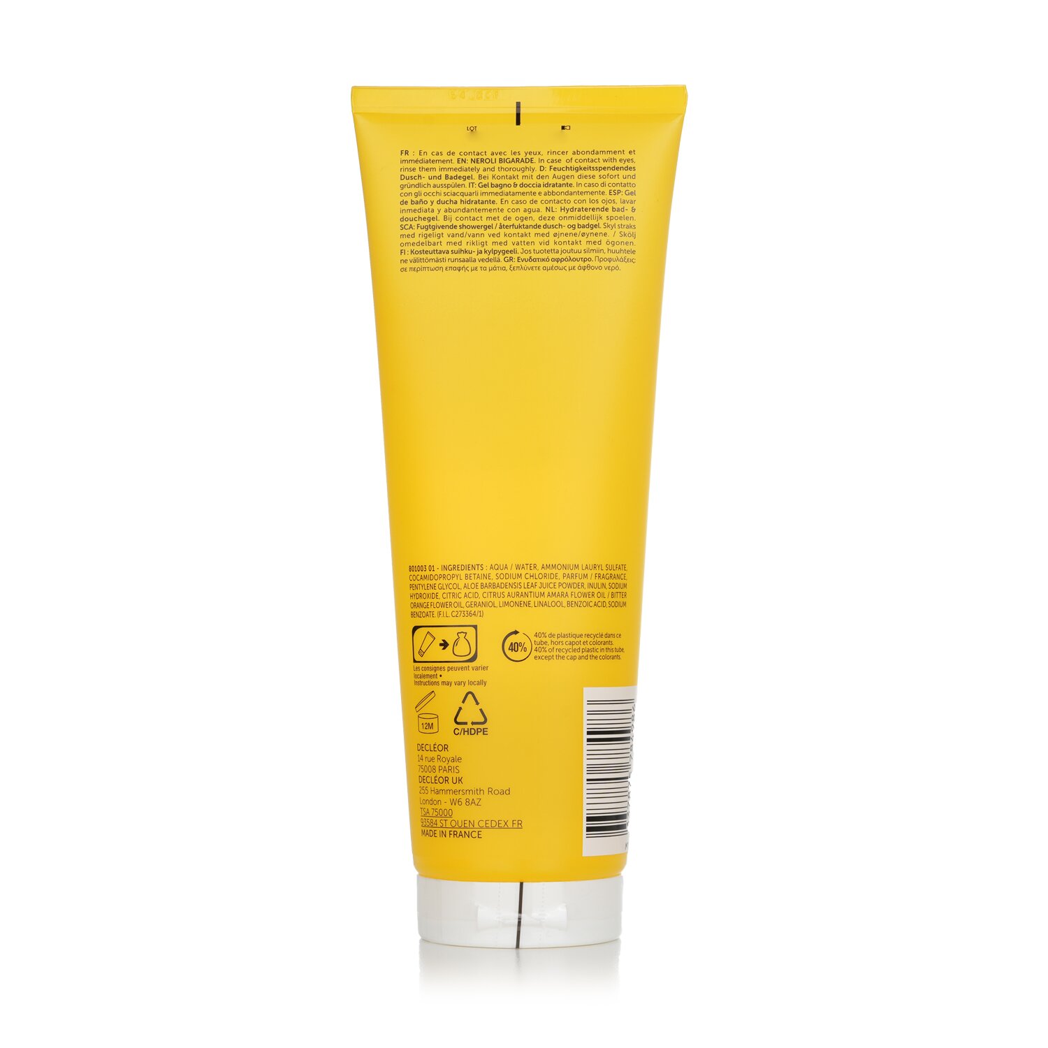 Decleor Neroli Bigarade Nawilżający żel do kąpieli i pod prysznic 250ml/8.45oz