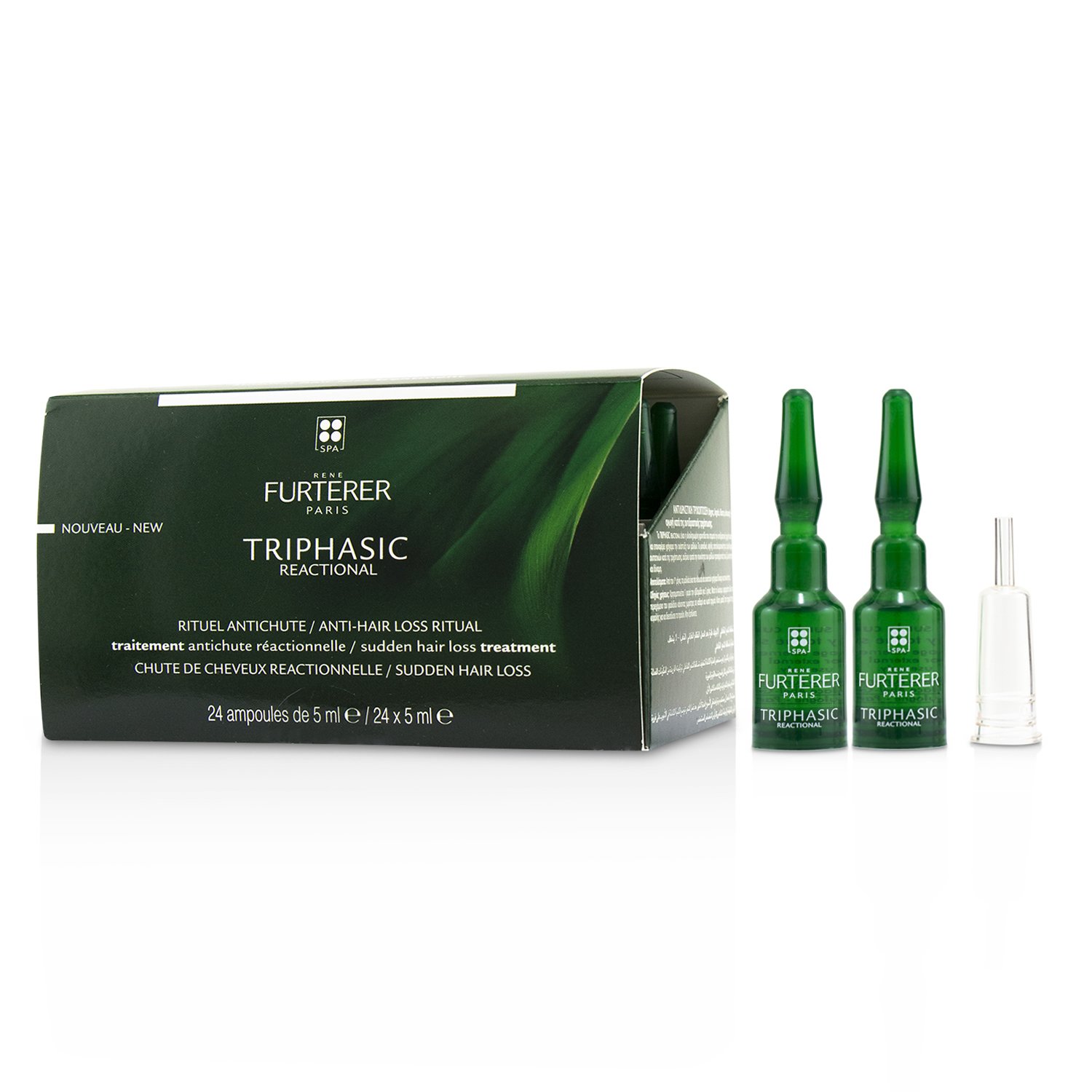 Rene Furterer Triphasic Reactional Anti-Hair Loss Ritual Sudden Hair Loss Treatment 24x5ml/0.16oz