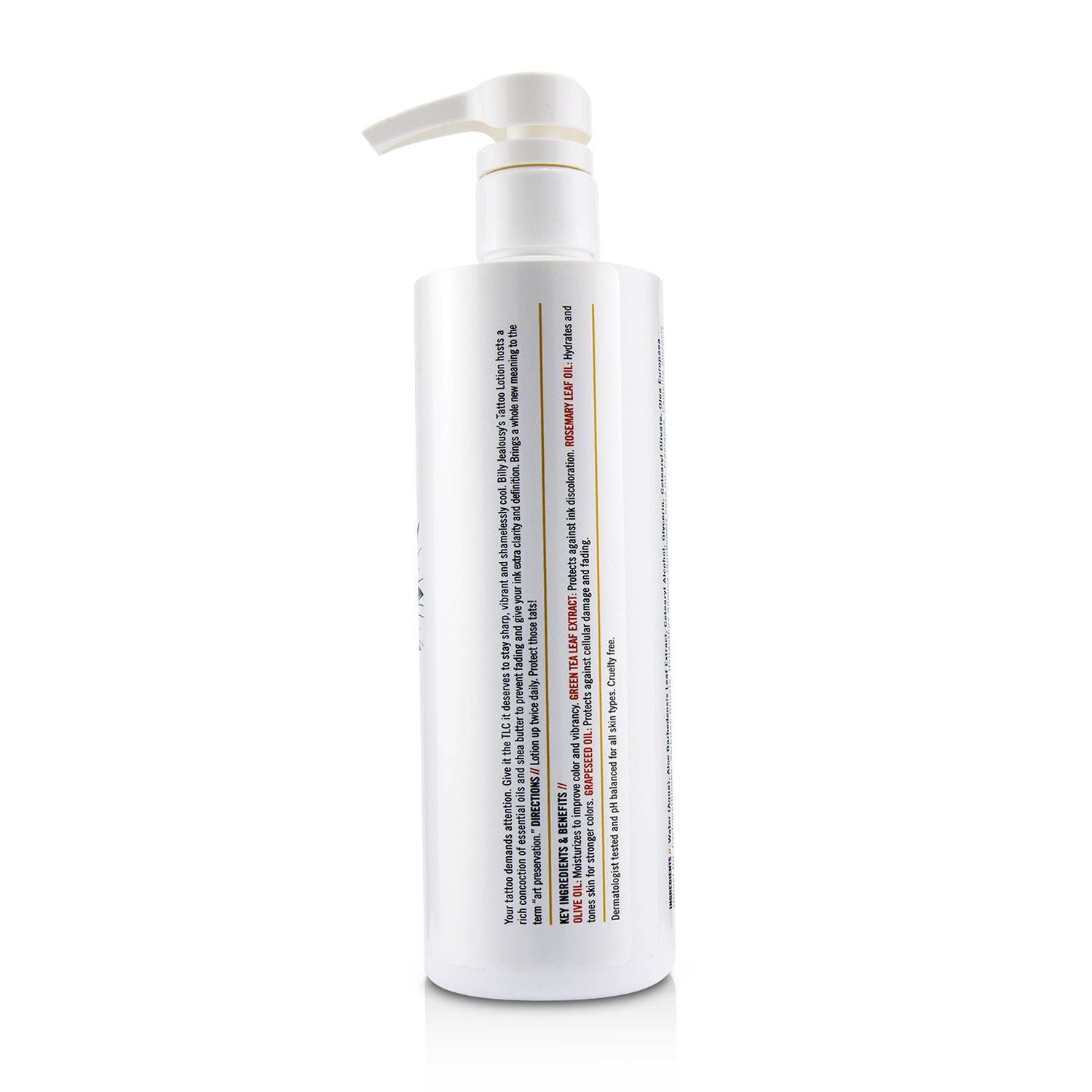 Billy Jealousy Make Your Mark Vibrant Tattoo Lotion 473ml/16oz