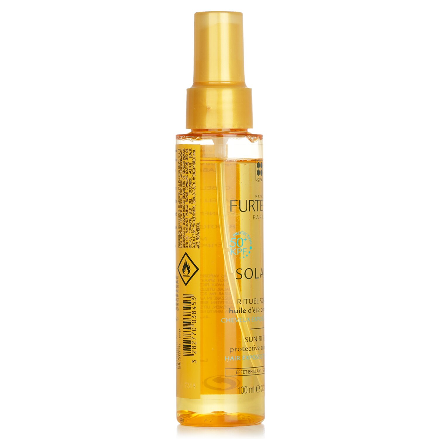 Rene Furterer Solaire Sun Ritual Protective Summer Oil - Shiny Effect (Hair Exposed To The Sun) 100ml/3.3oz